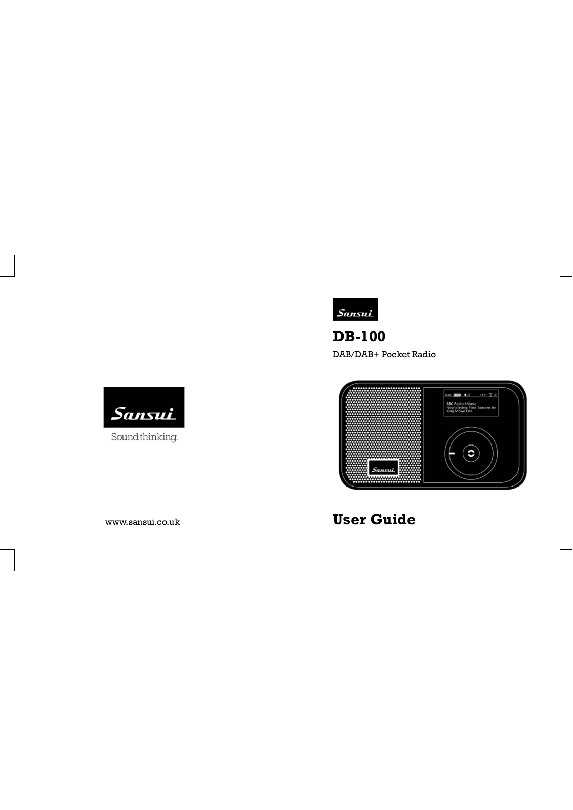 Sansui DB-100 Owners Manual