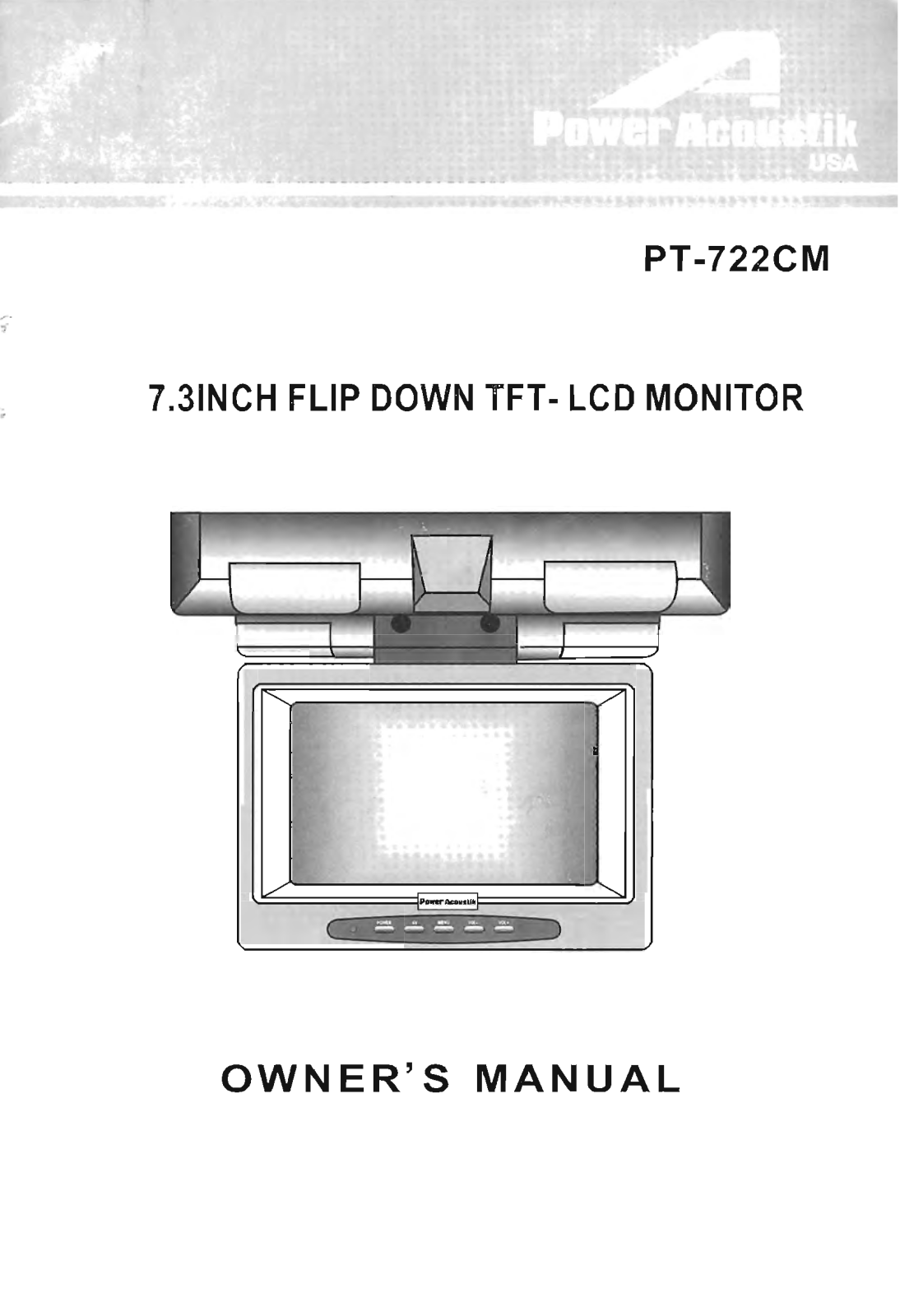 Power Acoustik PT-722CM Owners Manual