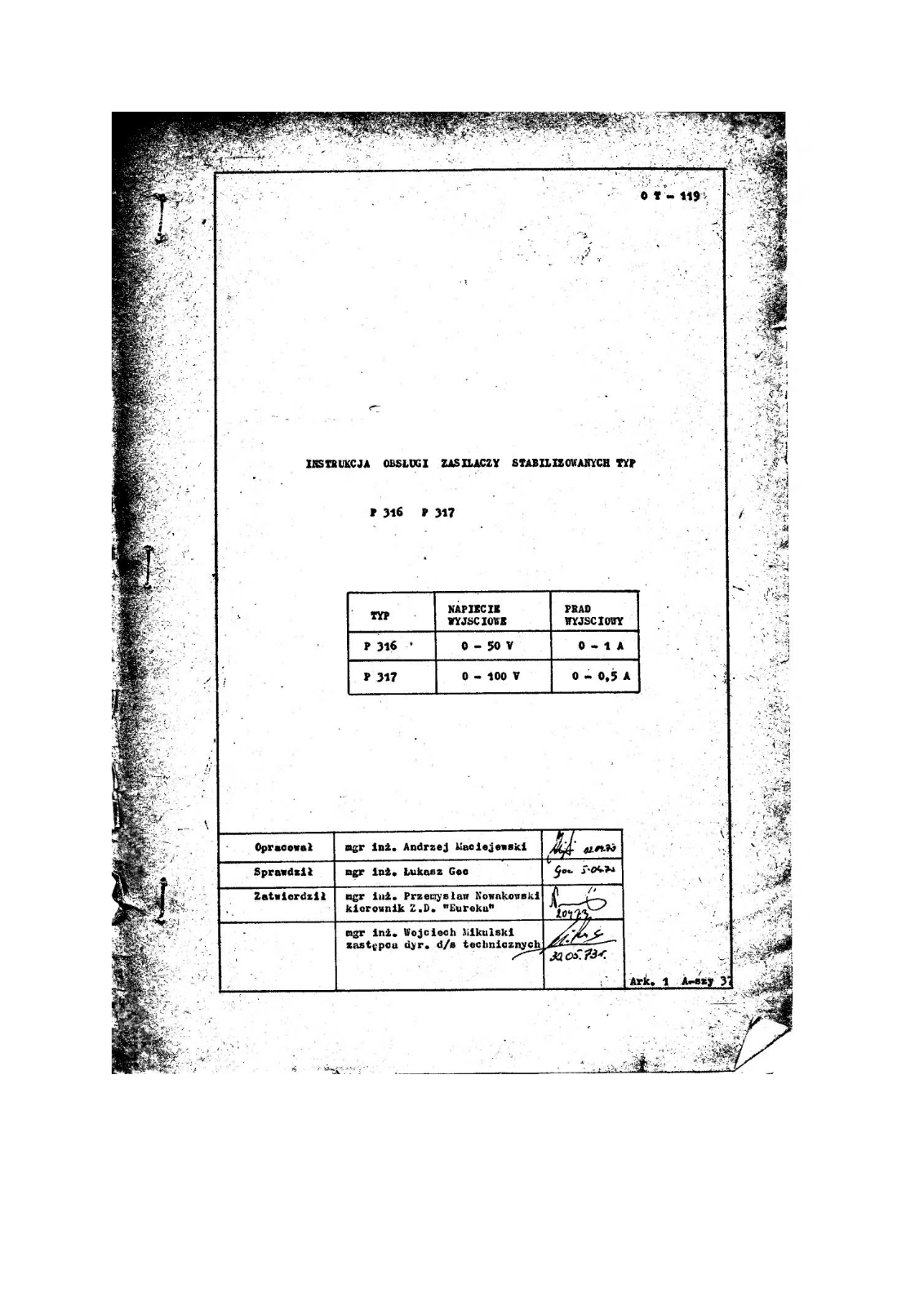 Polskie p316, p317 User Manual