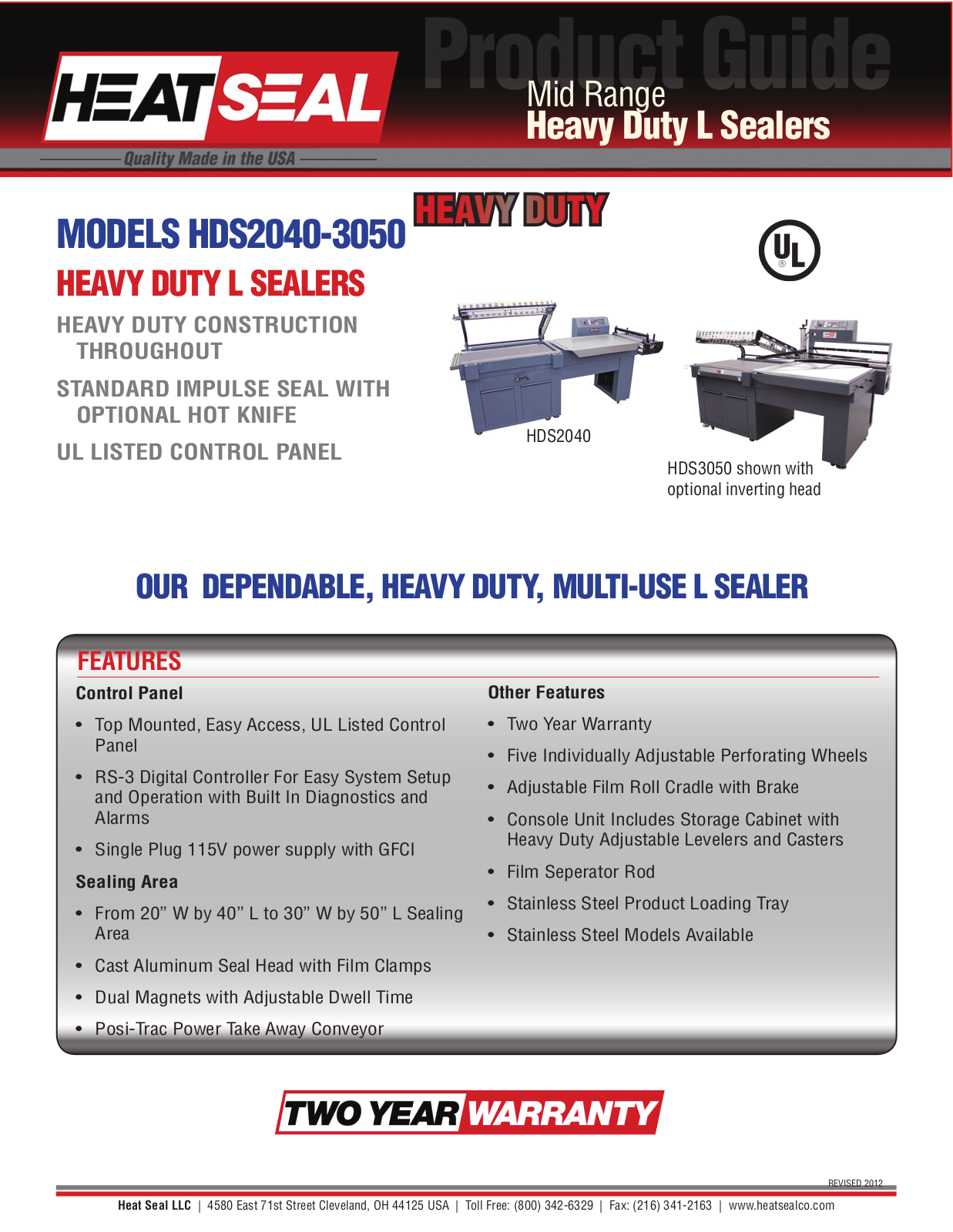 Heat Seal HDS2040 User Manual