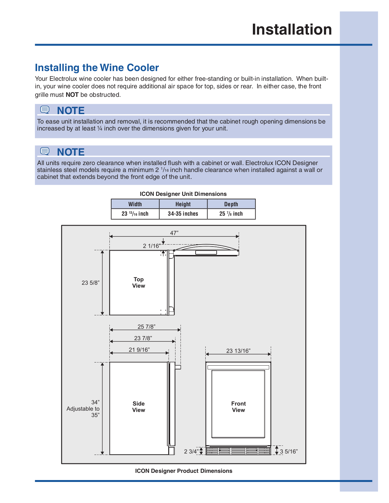 Electrolux E24WC75HSS User Manual