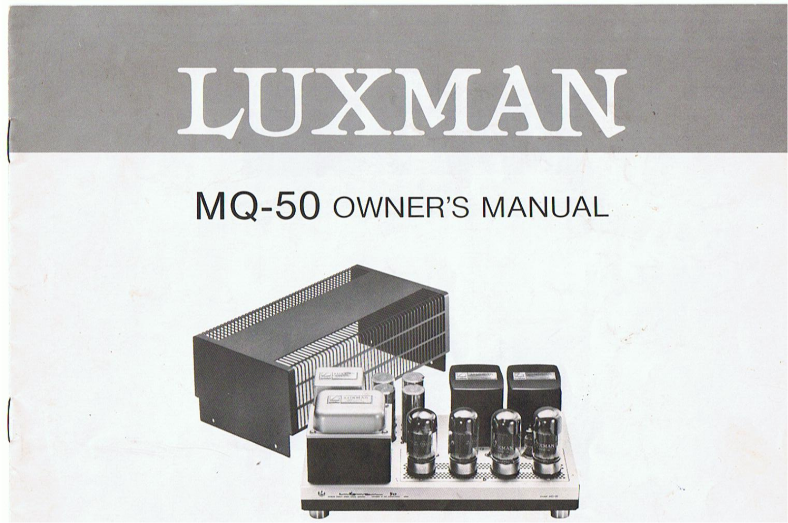 Luxman MQ-50 Owners manual