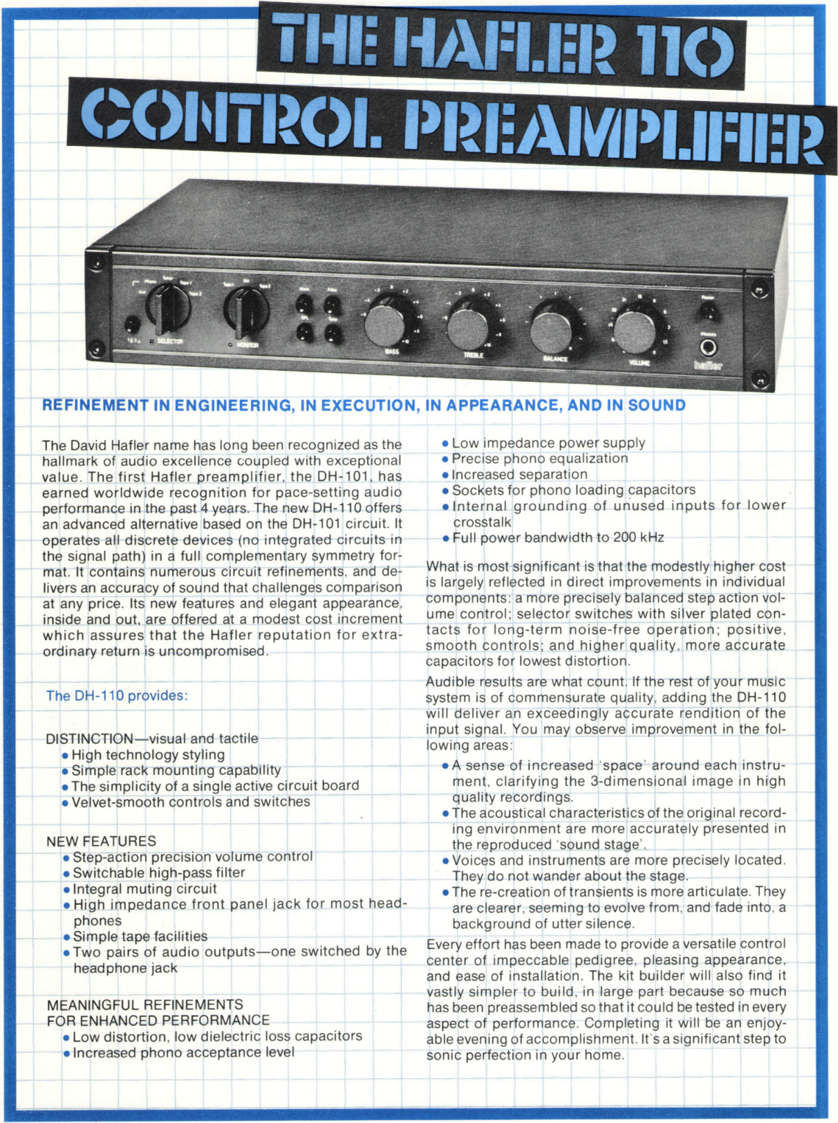 Hafler DH-110 Brochure