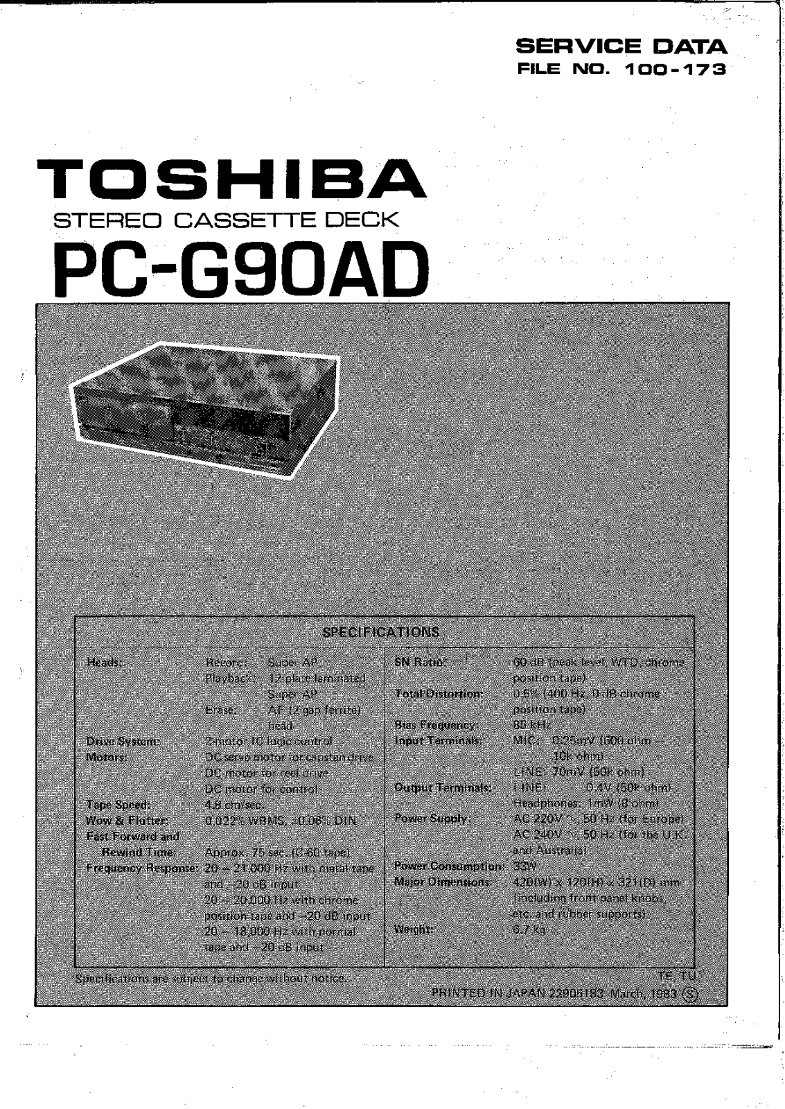 Toshiba PCG-90-AD Service manual