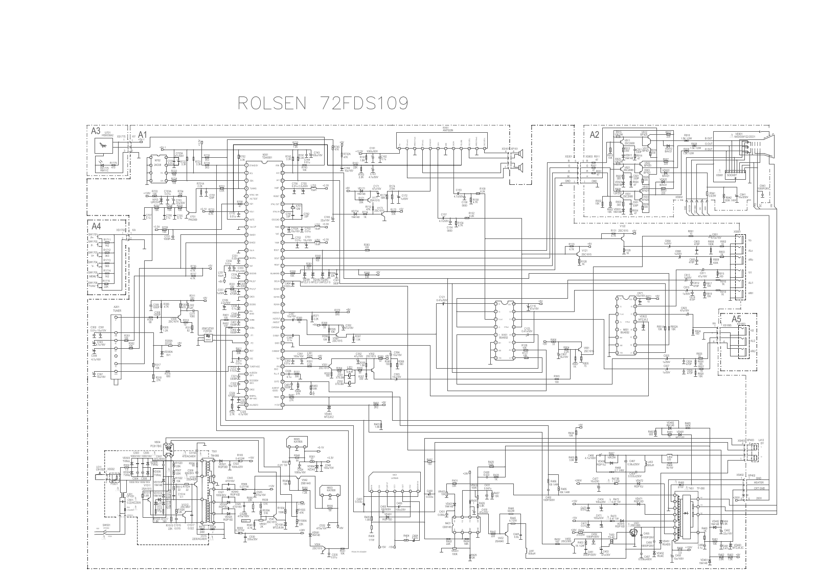 Rolsen 72FDS109 Schematics