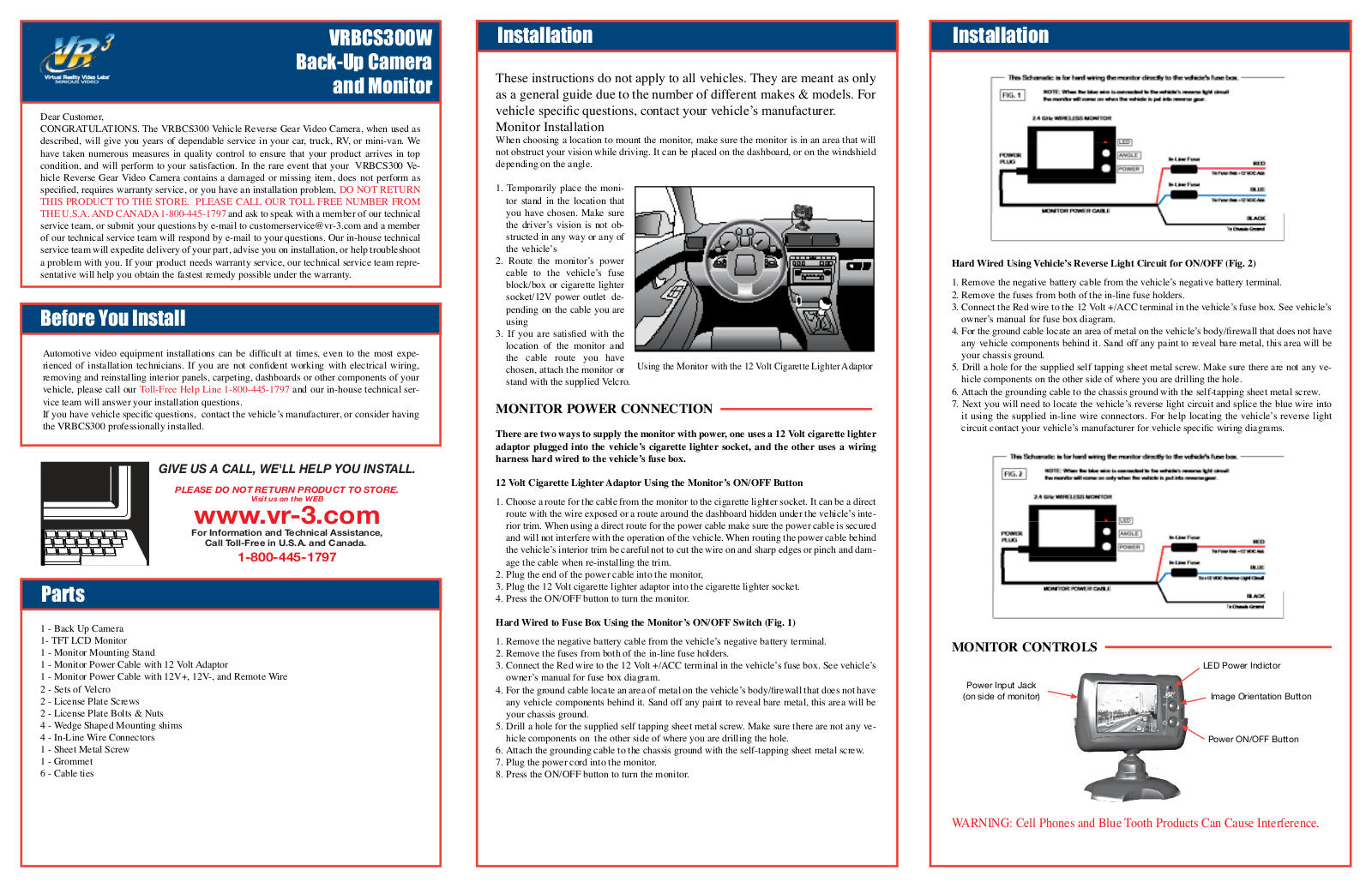 Roadmaster VRBCS300WCA User Manual