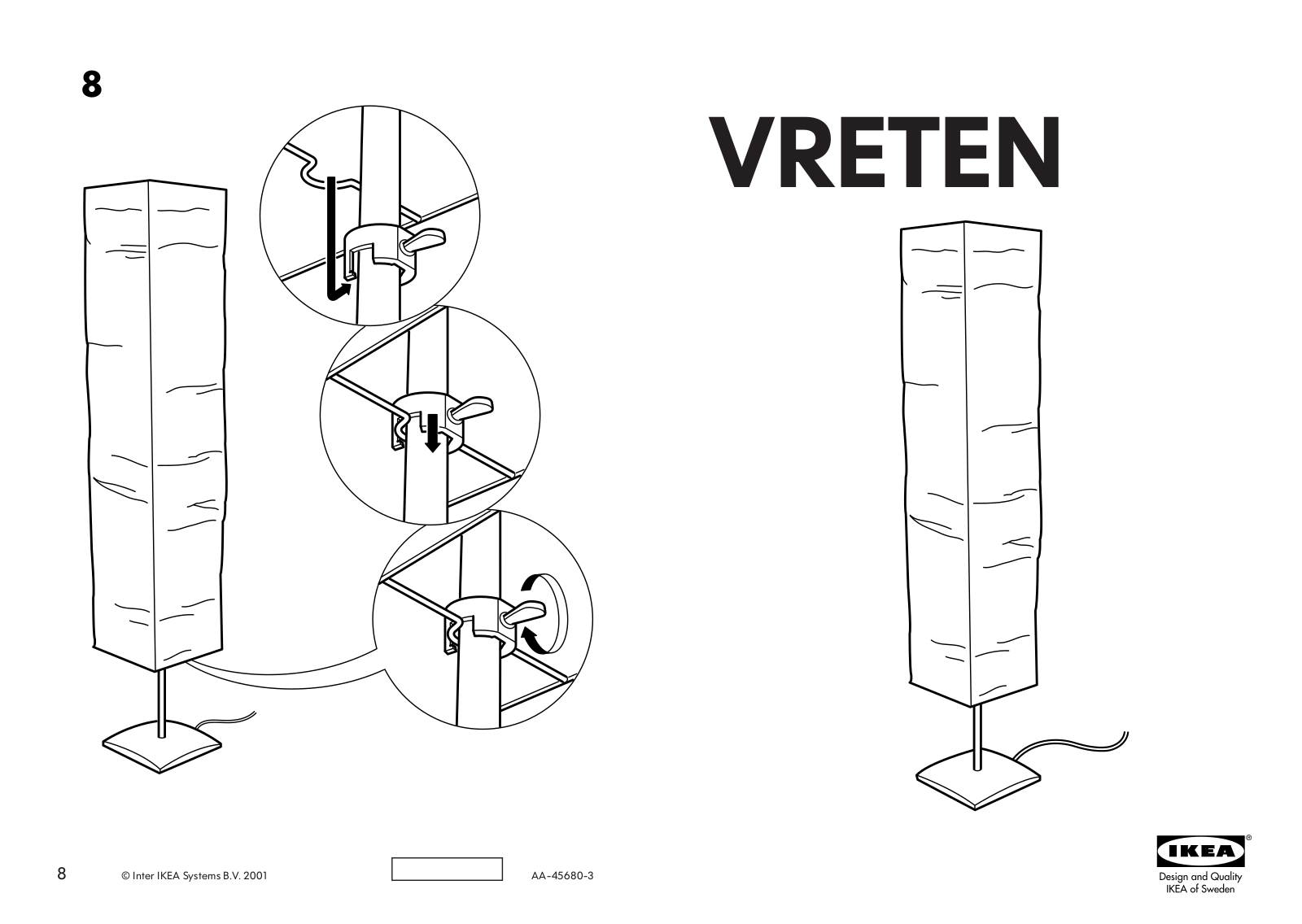 IKEA VRETEN User Manual