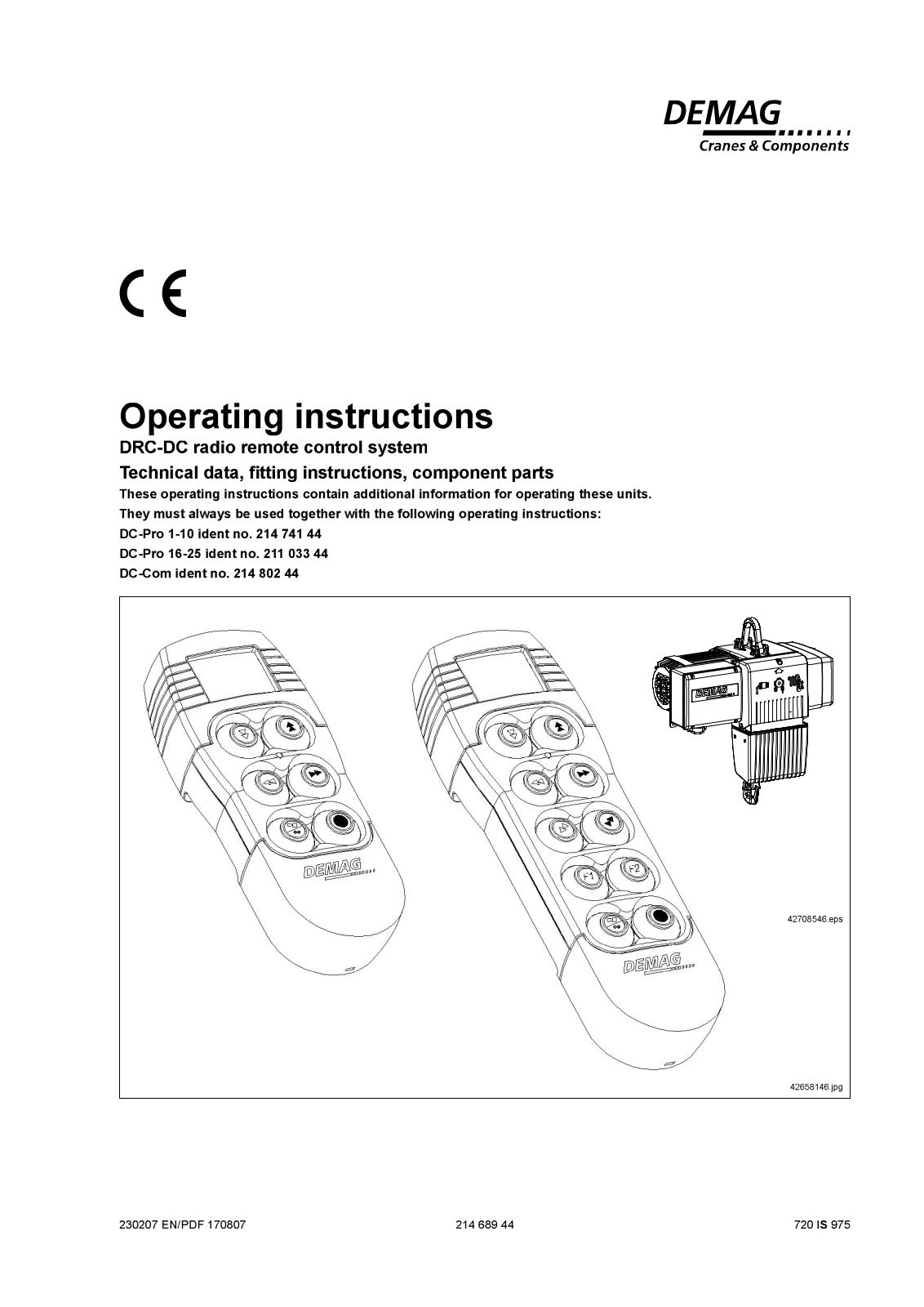 Scanreco DC6TR03FH917, DC10TR03FH917, DRCRTR03FH917 Users Manual