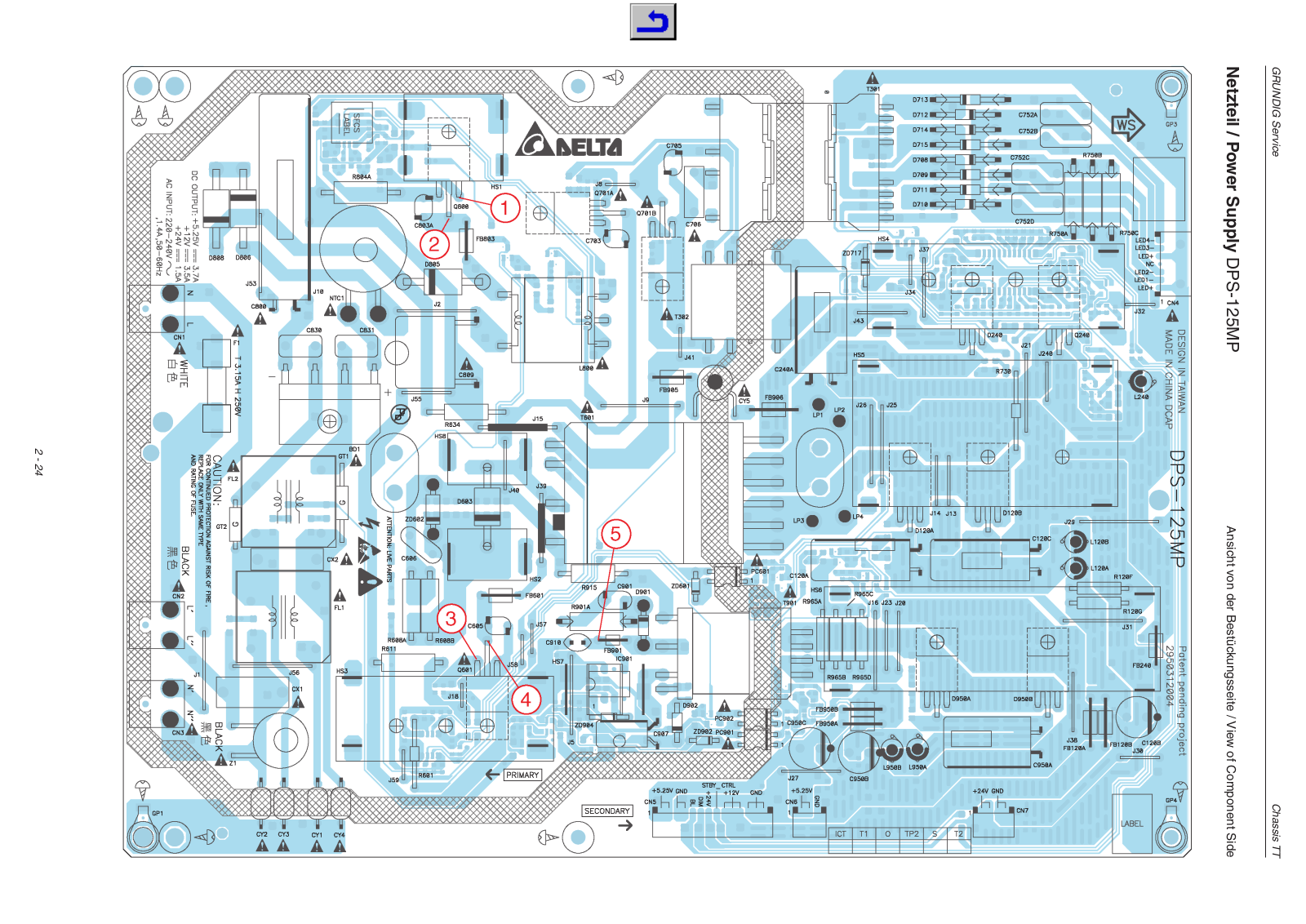 Delta DPS-125mp Schematic