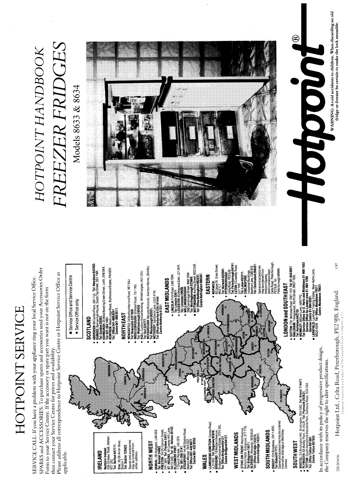 Hotpoint 8634 User Manual