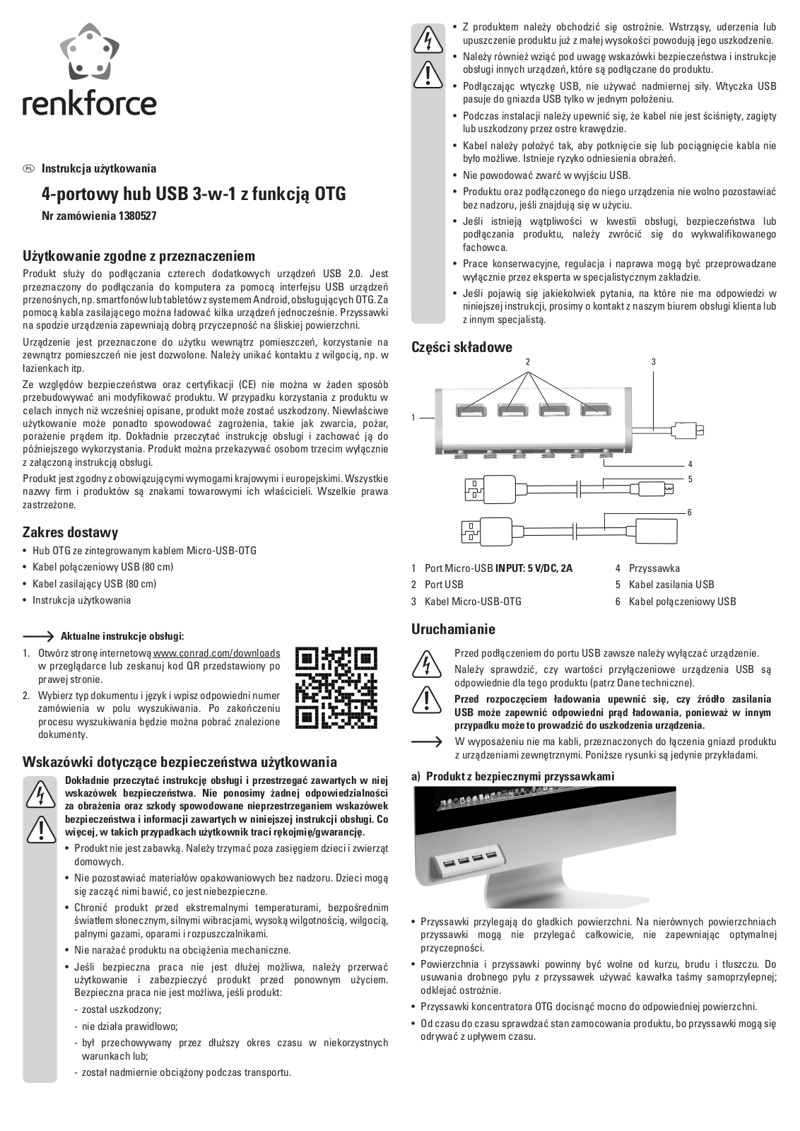 Renkforce 1380527 Operating Instructions