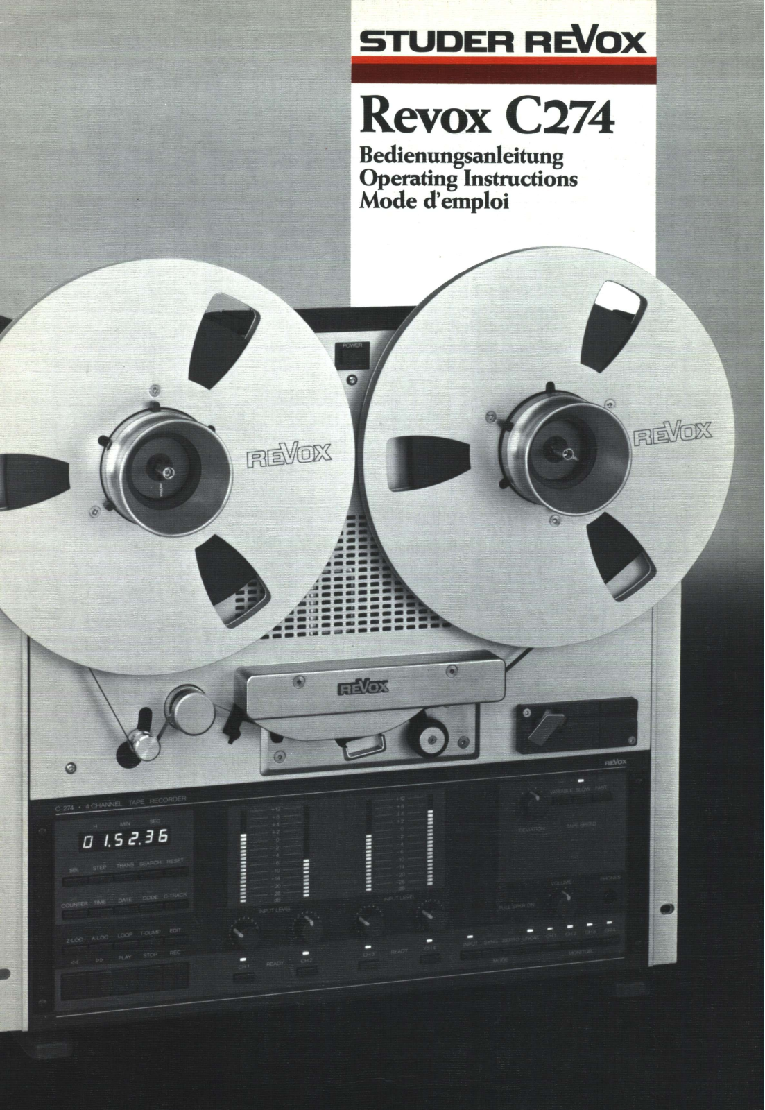 Revox C-274 Owners manual