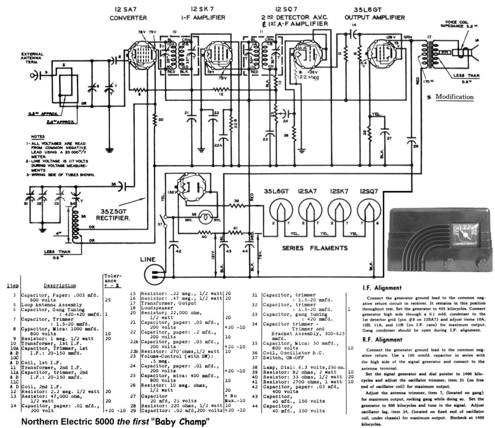 Northern Electric 5000 schematic