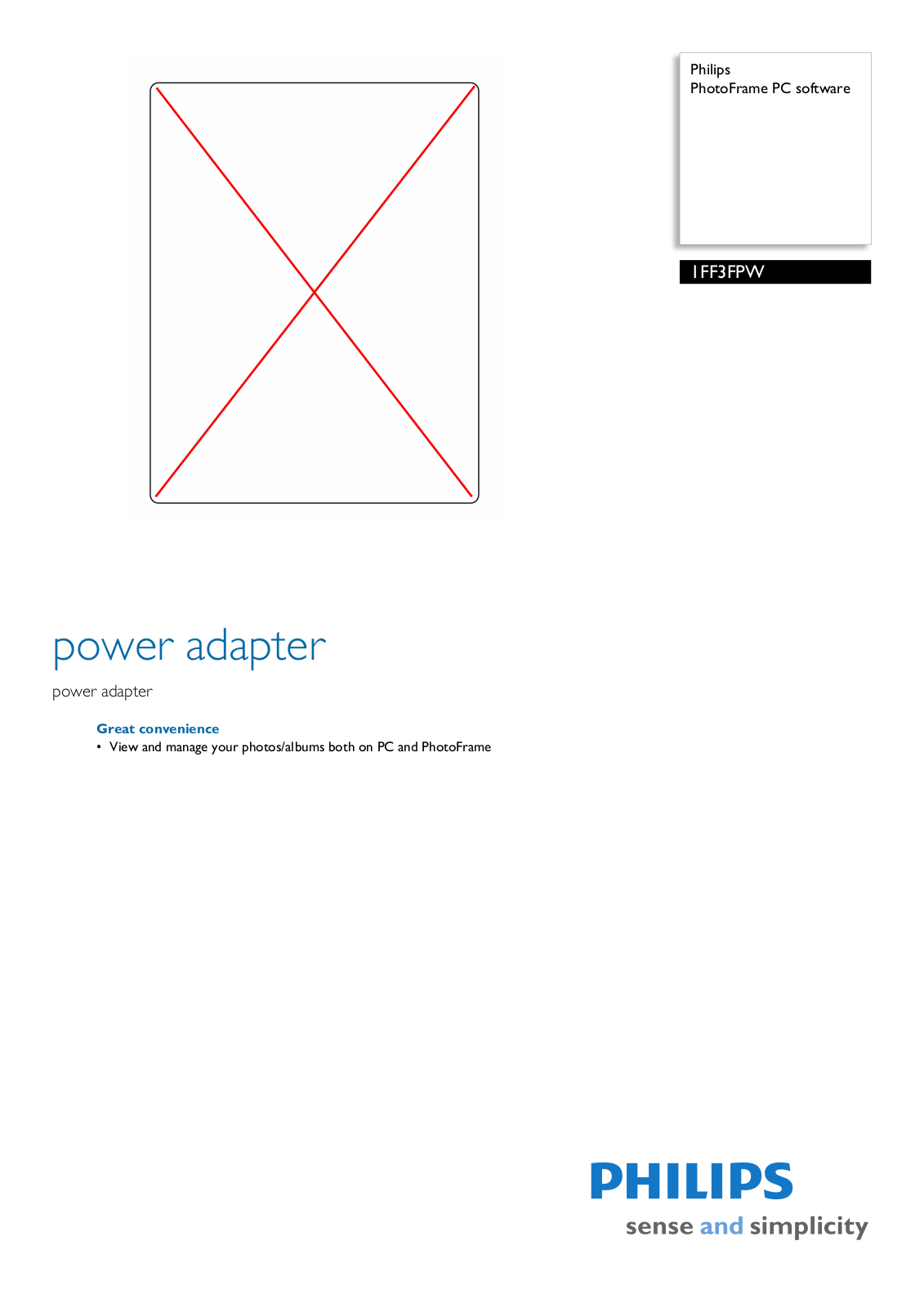 Philips 1FF3FPW User Manual