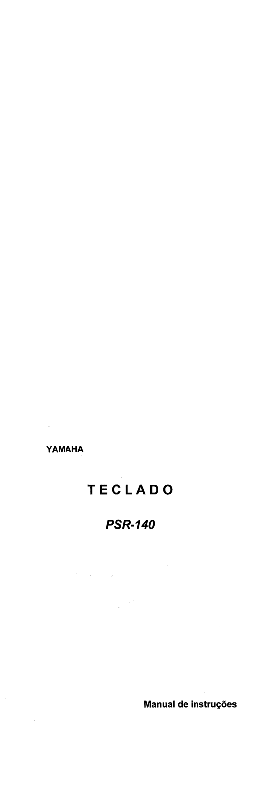 Yamaha PSR-140 User Manual