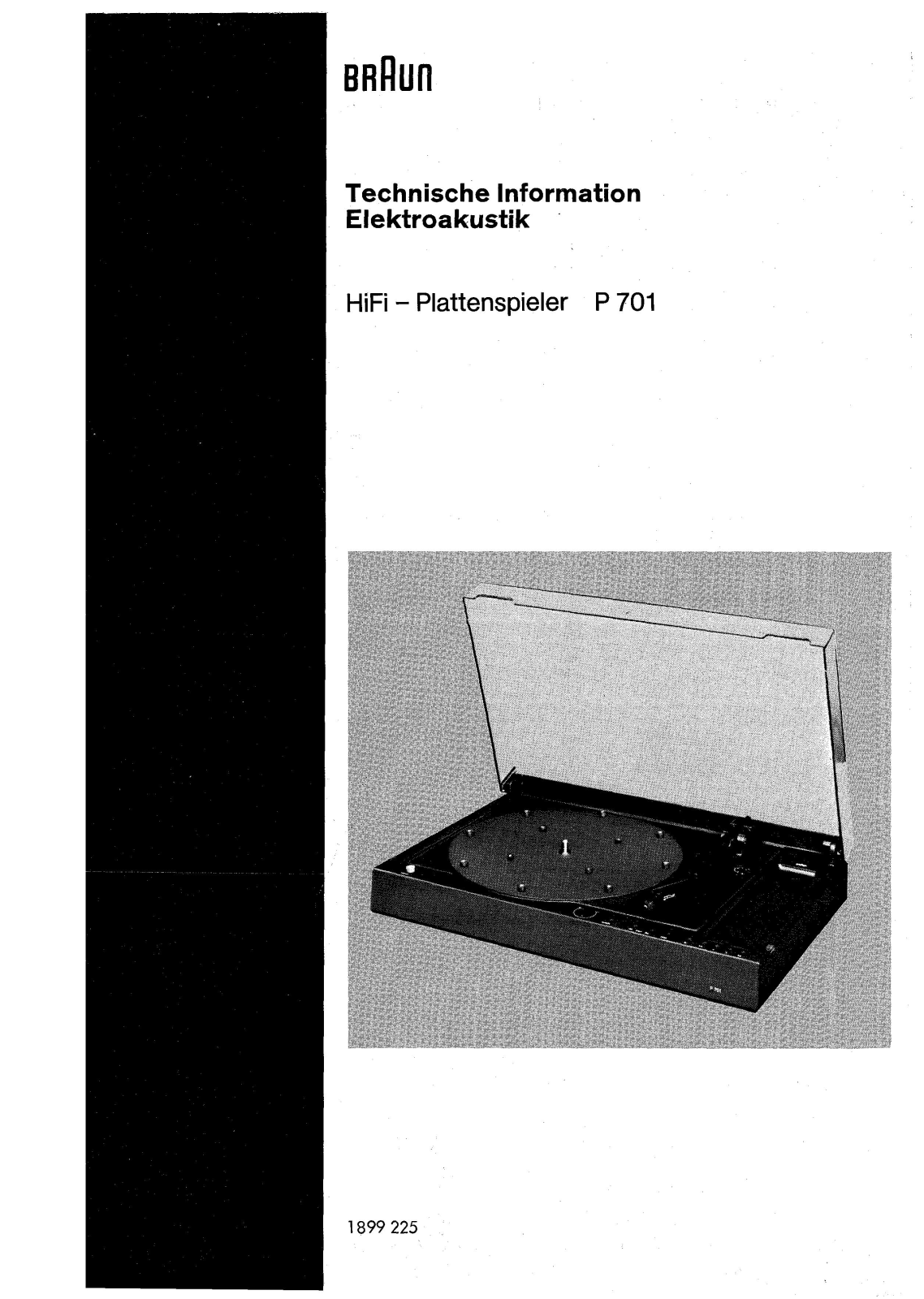 Braun P-701 Service manual