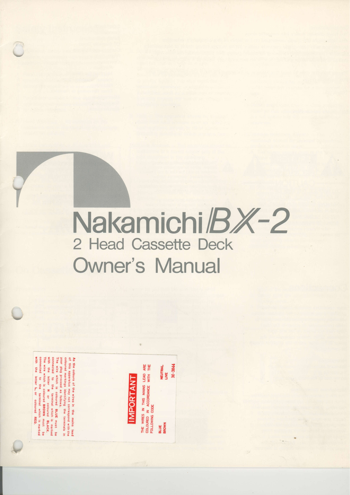 Maxell IBX-2 User Manual - ManualMachine.com