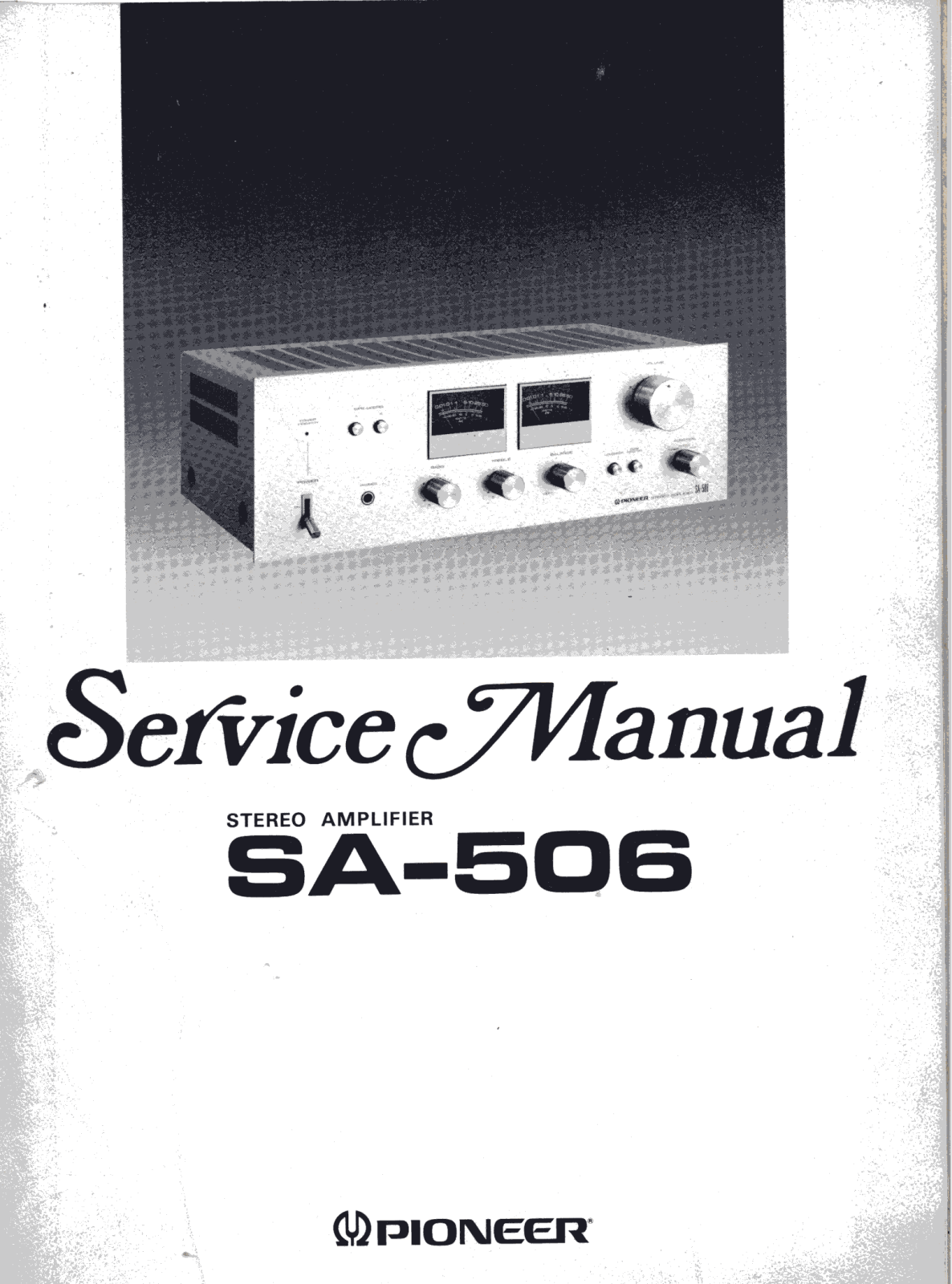 Pioneer SA-506 Service manual