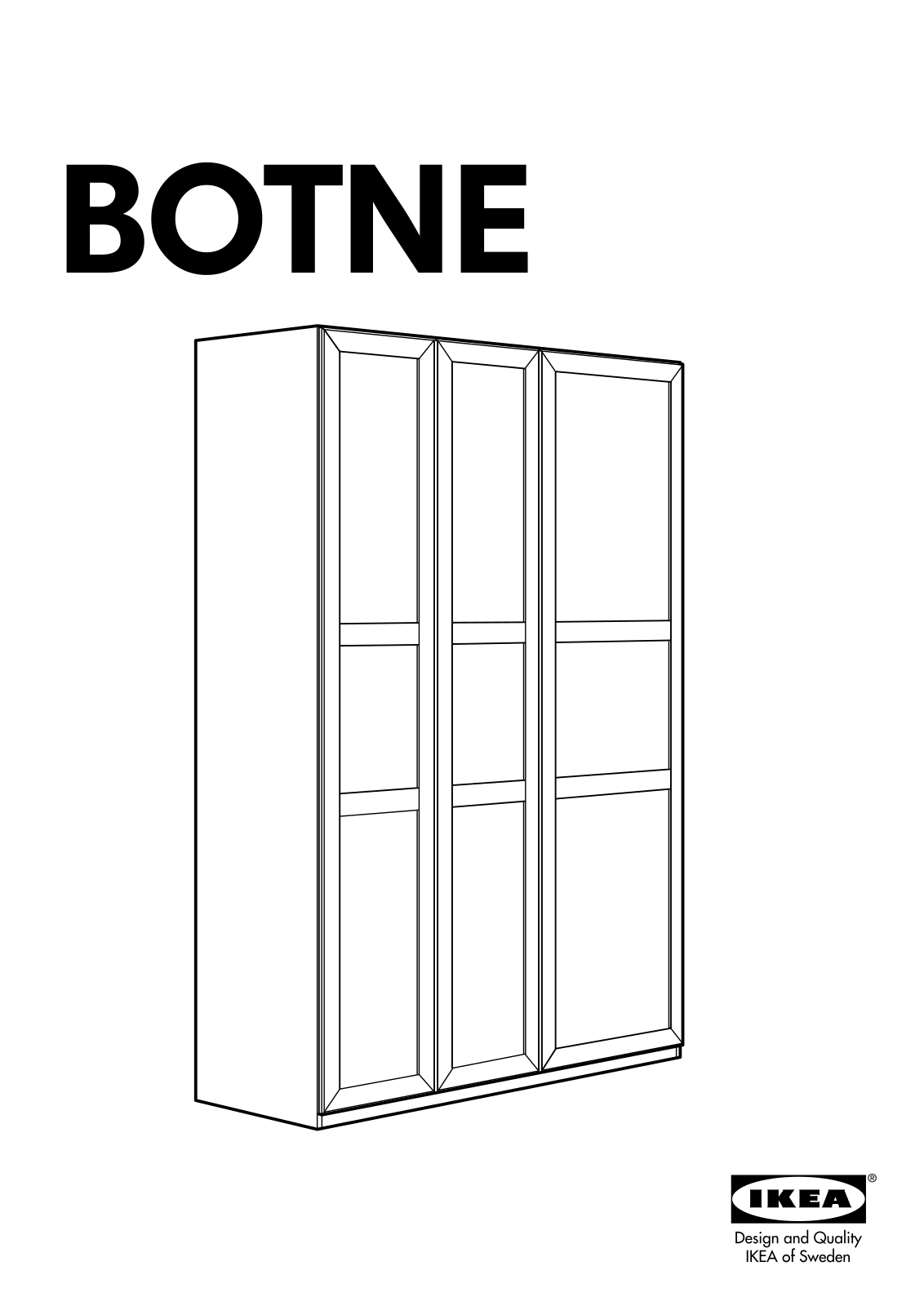 IKEA BOTNE User Manual