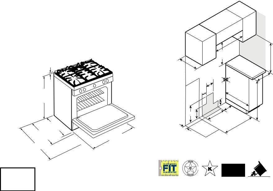 GE PGS930YP, PGS930BP Specification