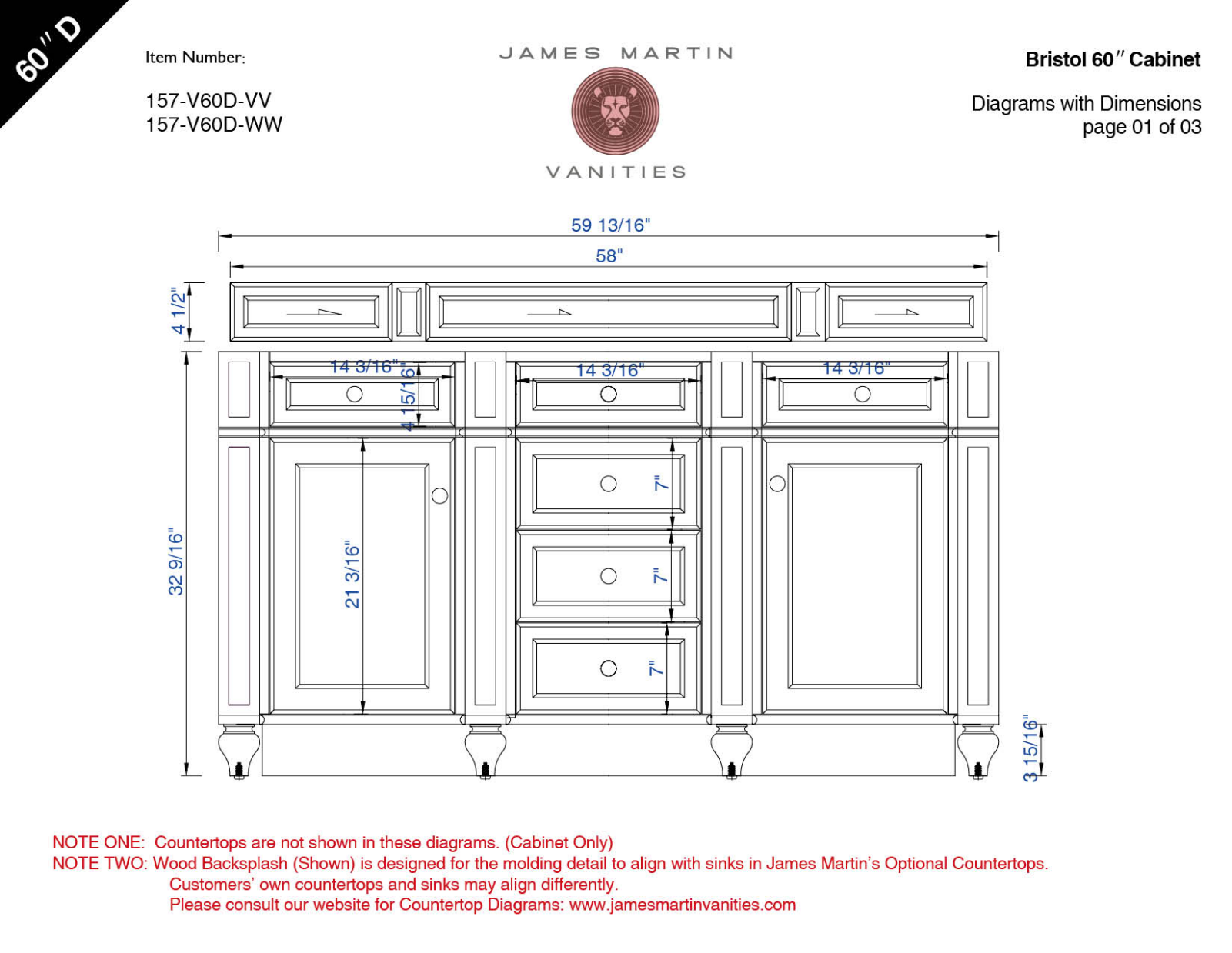 James Martin 157V60DWW3AF, 157V60DVVTO, 157V60DCWH3AF, 157V60DCWH3CAR, 157V60DVV3AF Diagram