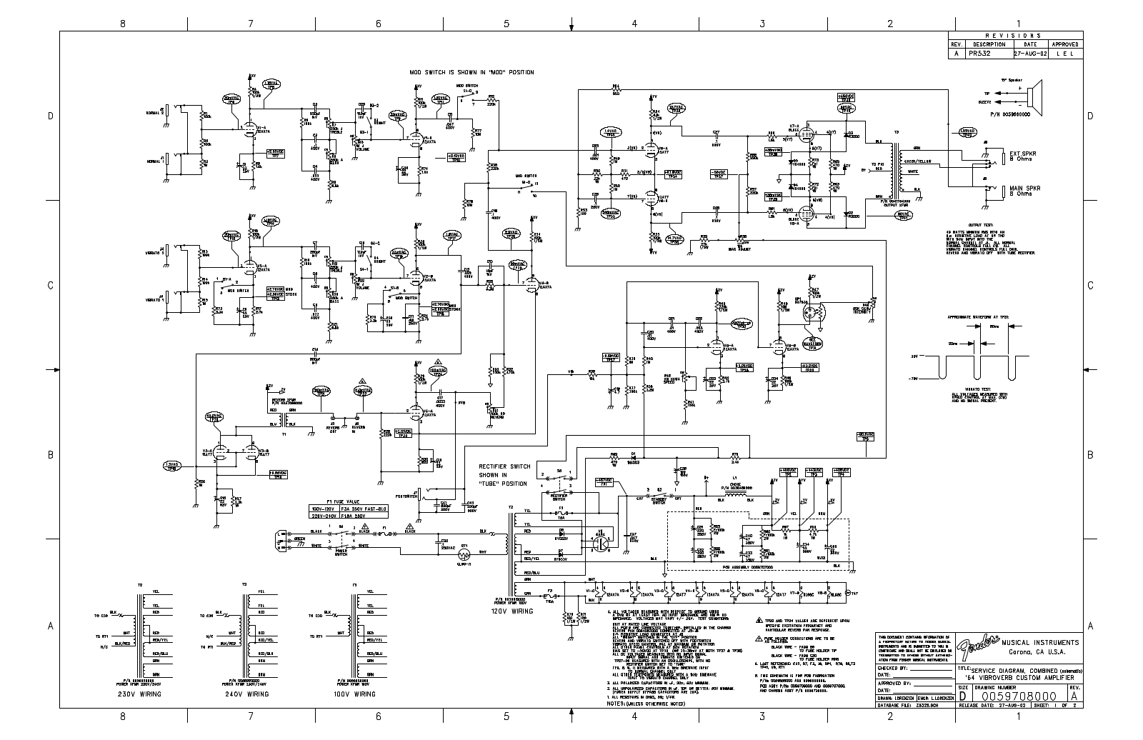 Fender 64-Vibroverb Schematic