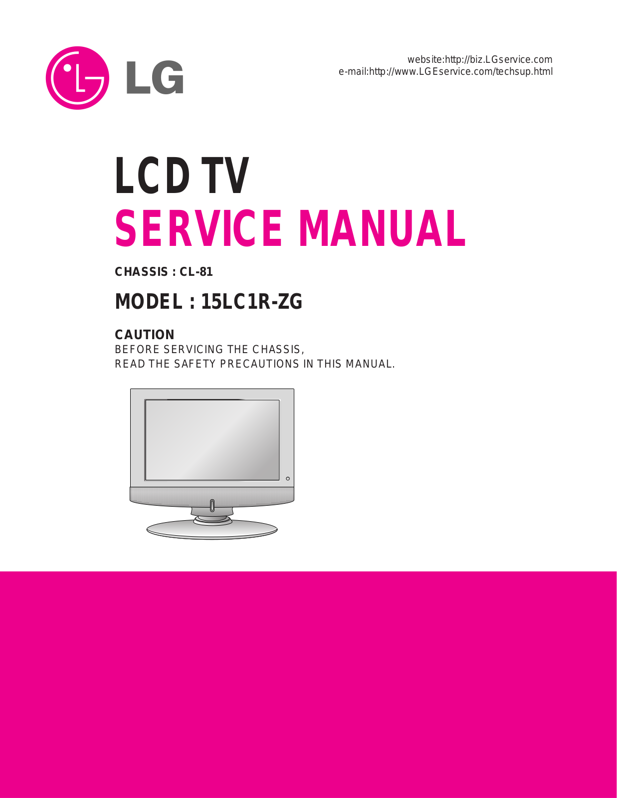 LG 15LS1R-ZG Service manual