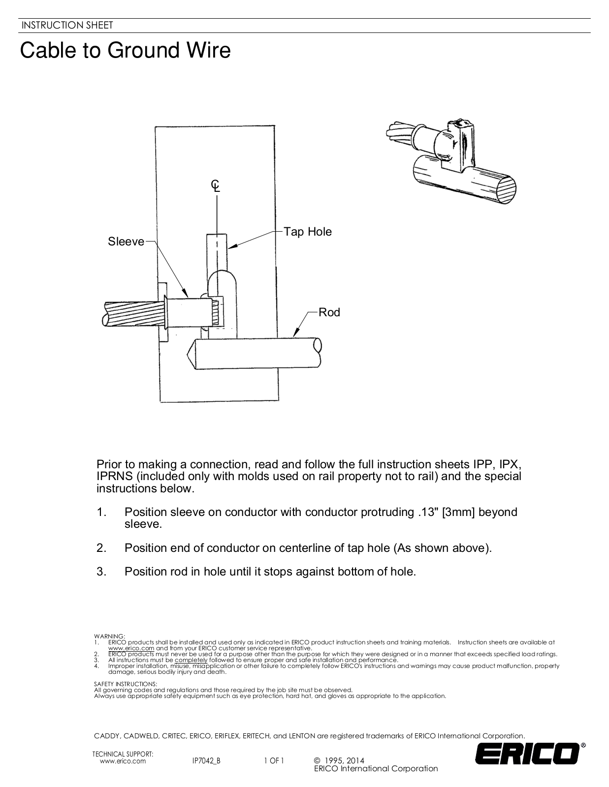 ERICO IP7042 User Manual