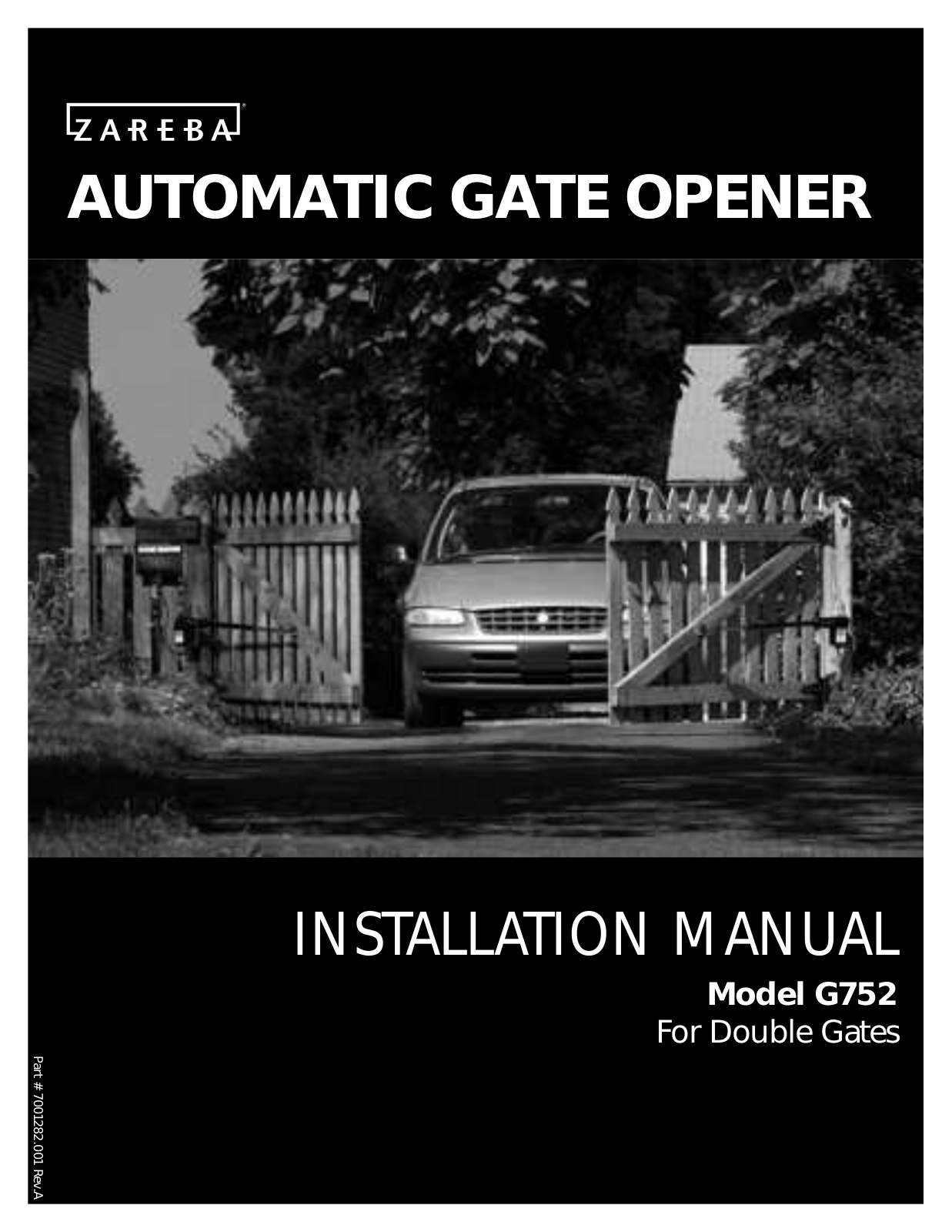 Zareba G752 Installation Manual