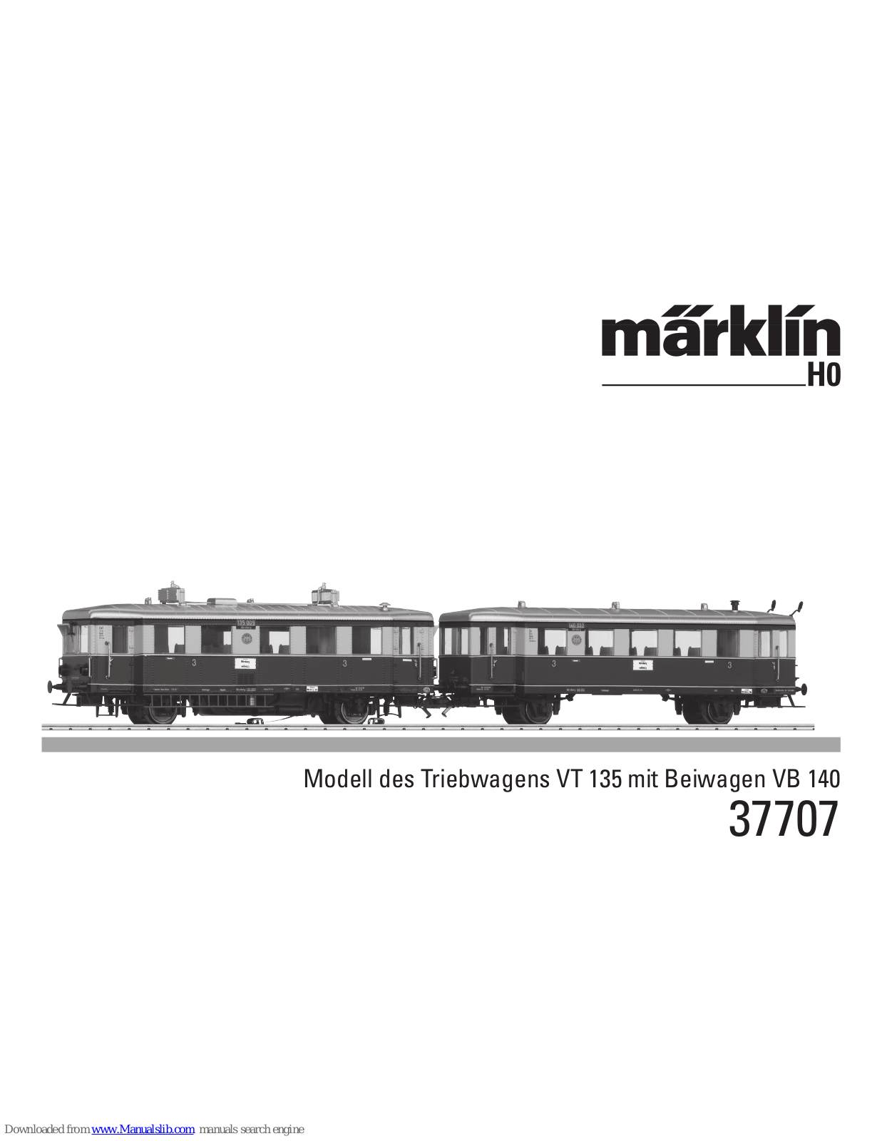 marklin 37707 Instruction Manual