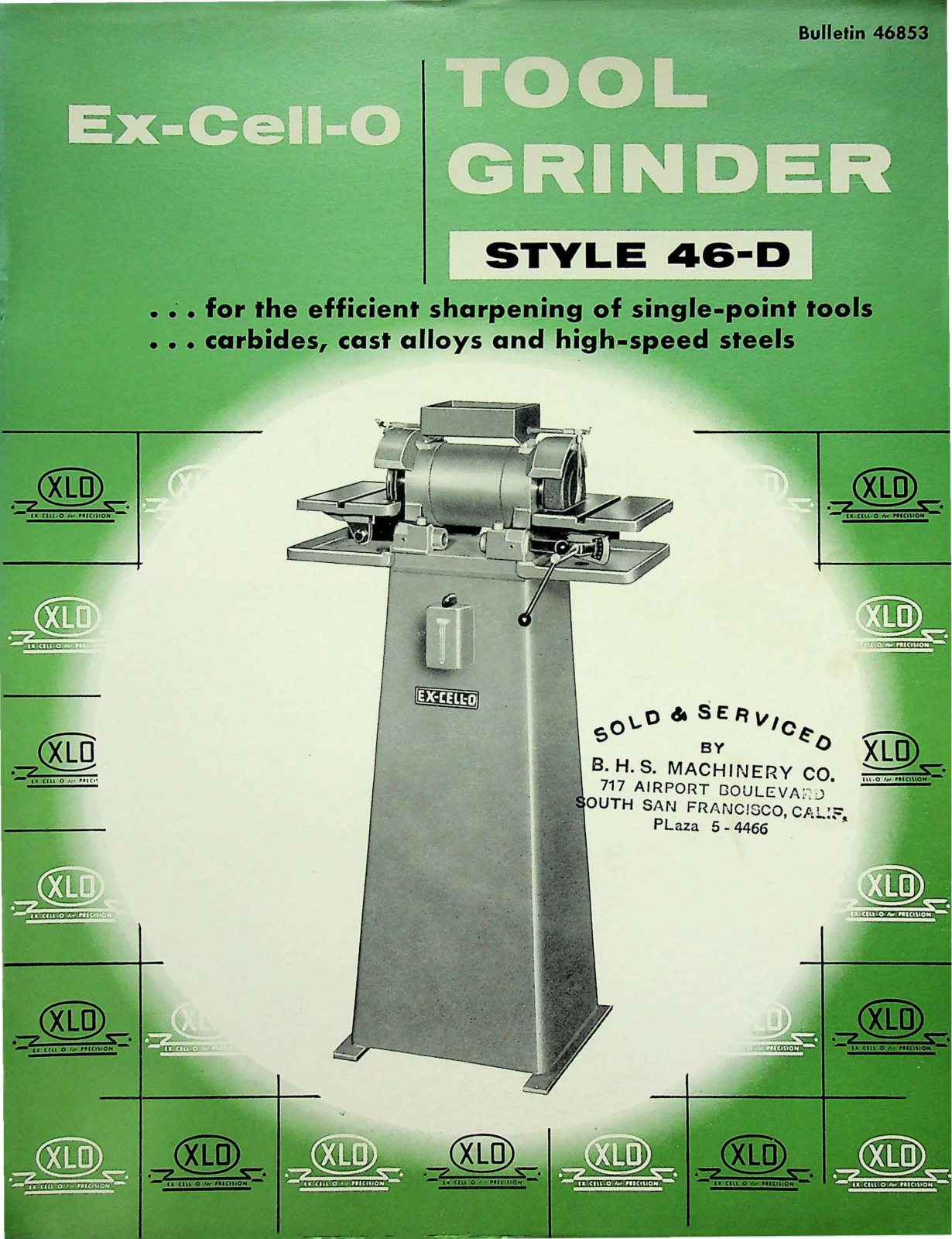 Ex-Cell-O Machine Tools Style 46-D Tool Grinder Grinder - ManualMachine.com