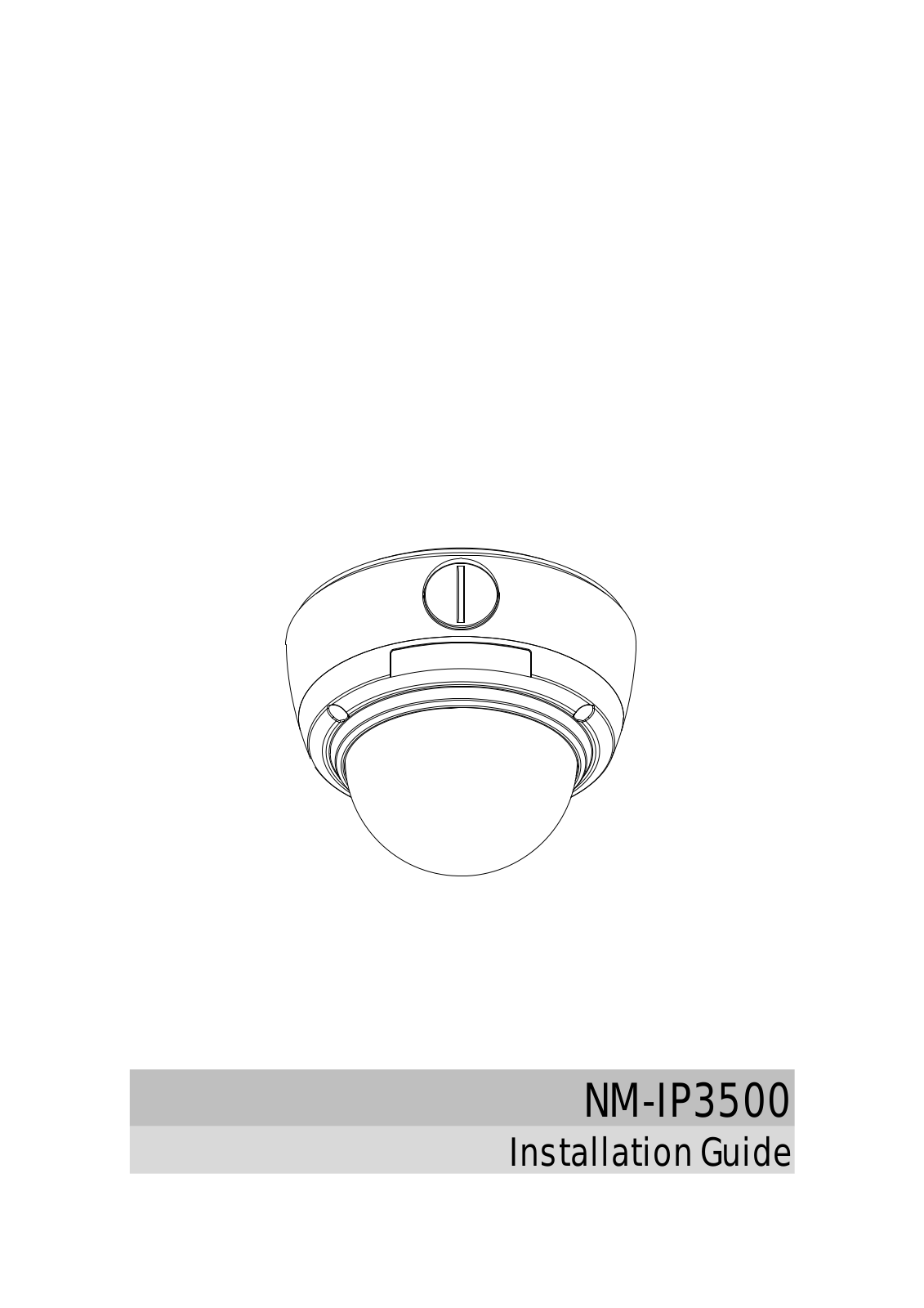 Mitsubishi NM-IP3500 Installation Manual