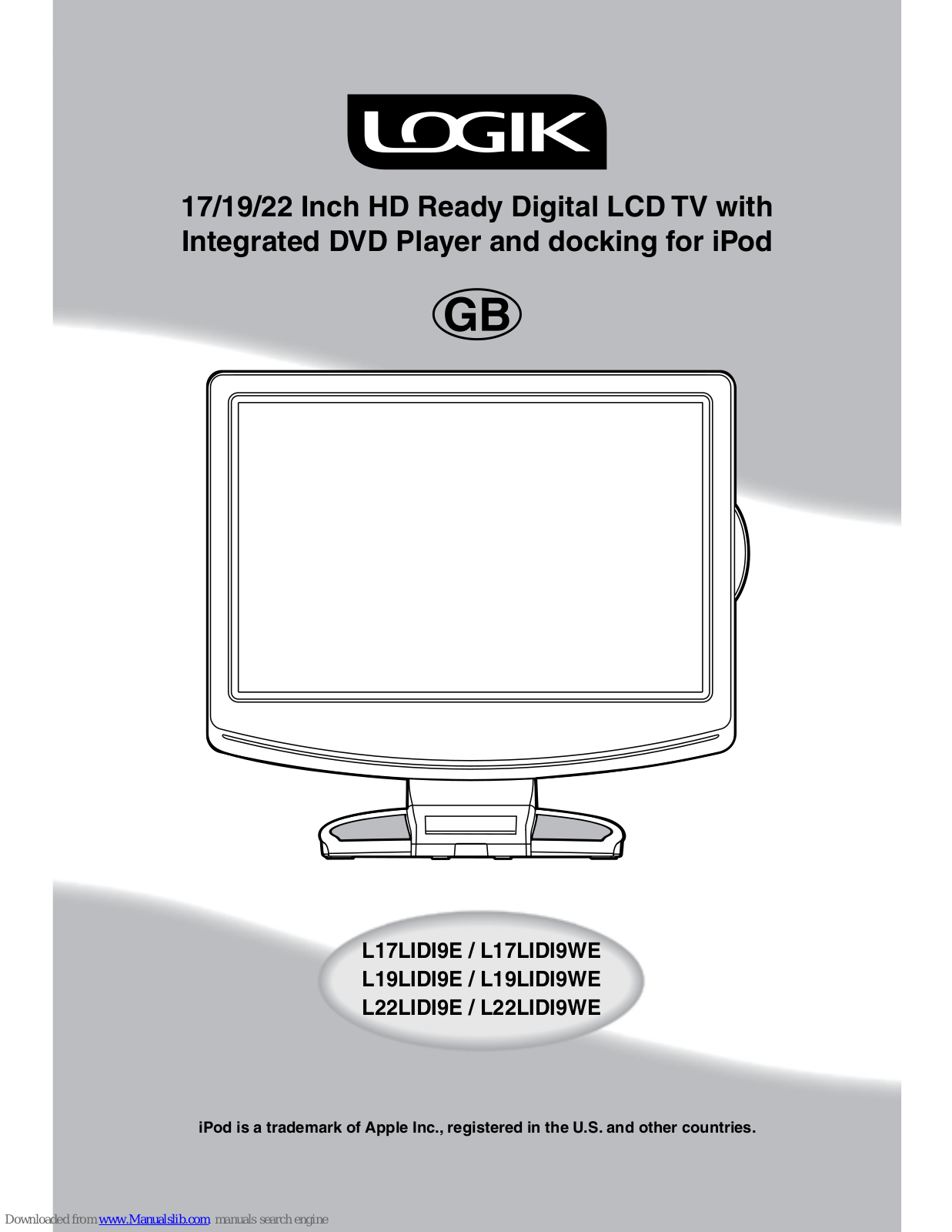 Logik L17LIDI9E, L17LIDI9WE, L19LIDI9E, L19LIDI9WE, L22LIDI9E Instructions Manual