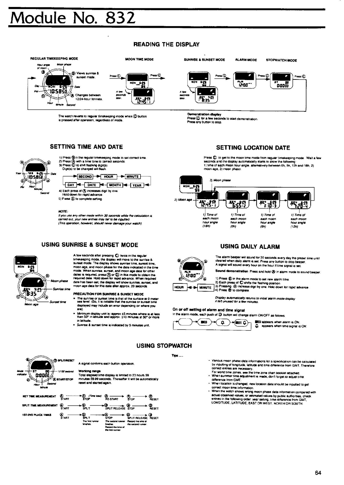 Casio QX-832 User Manual