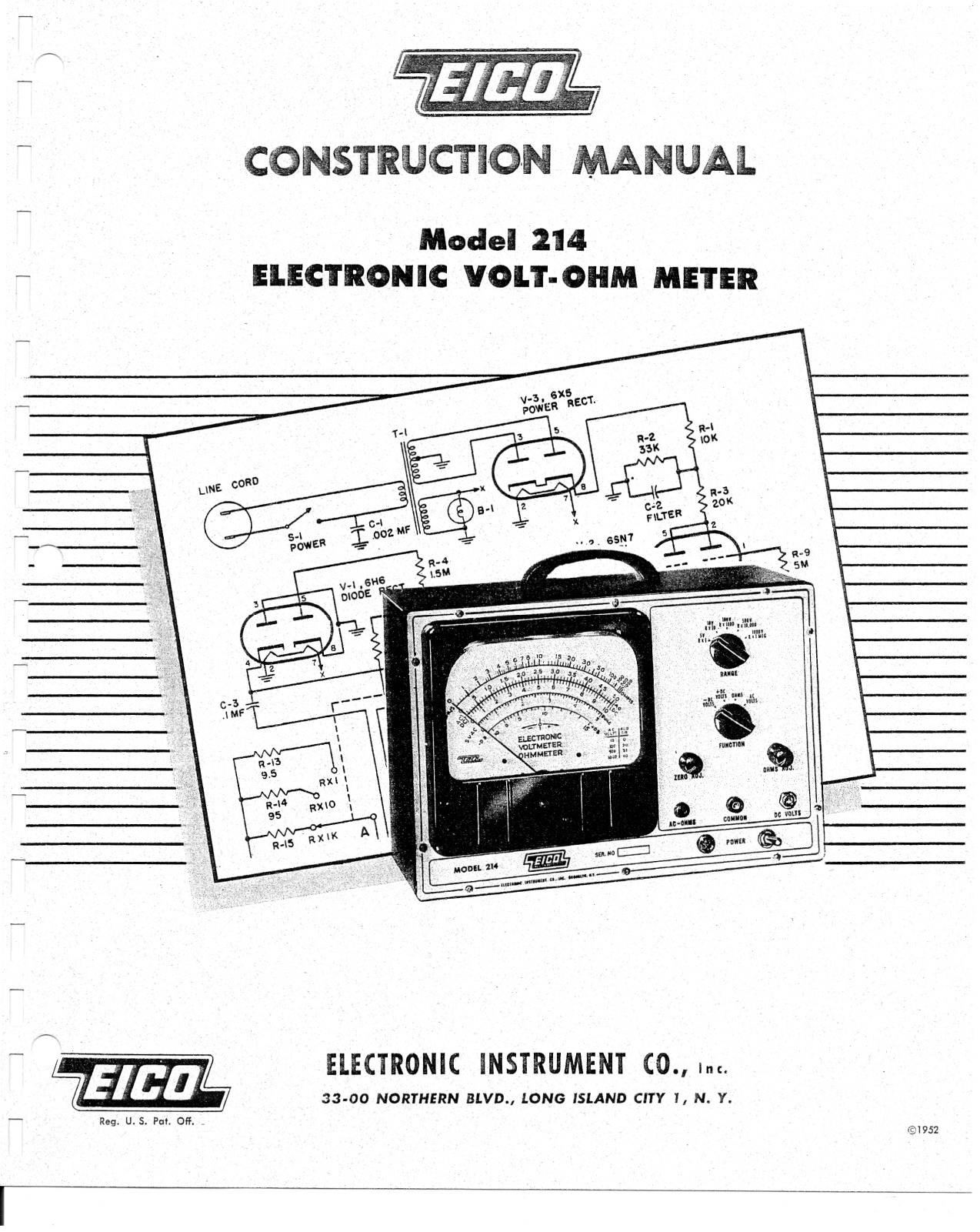 EICO 214 Service manual