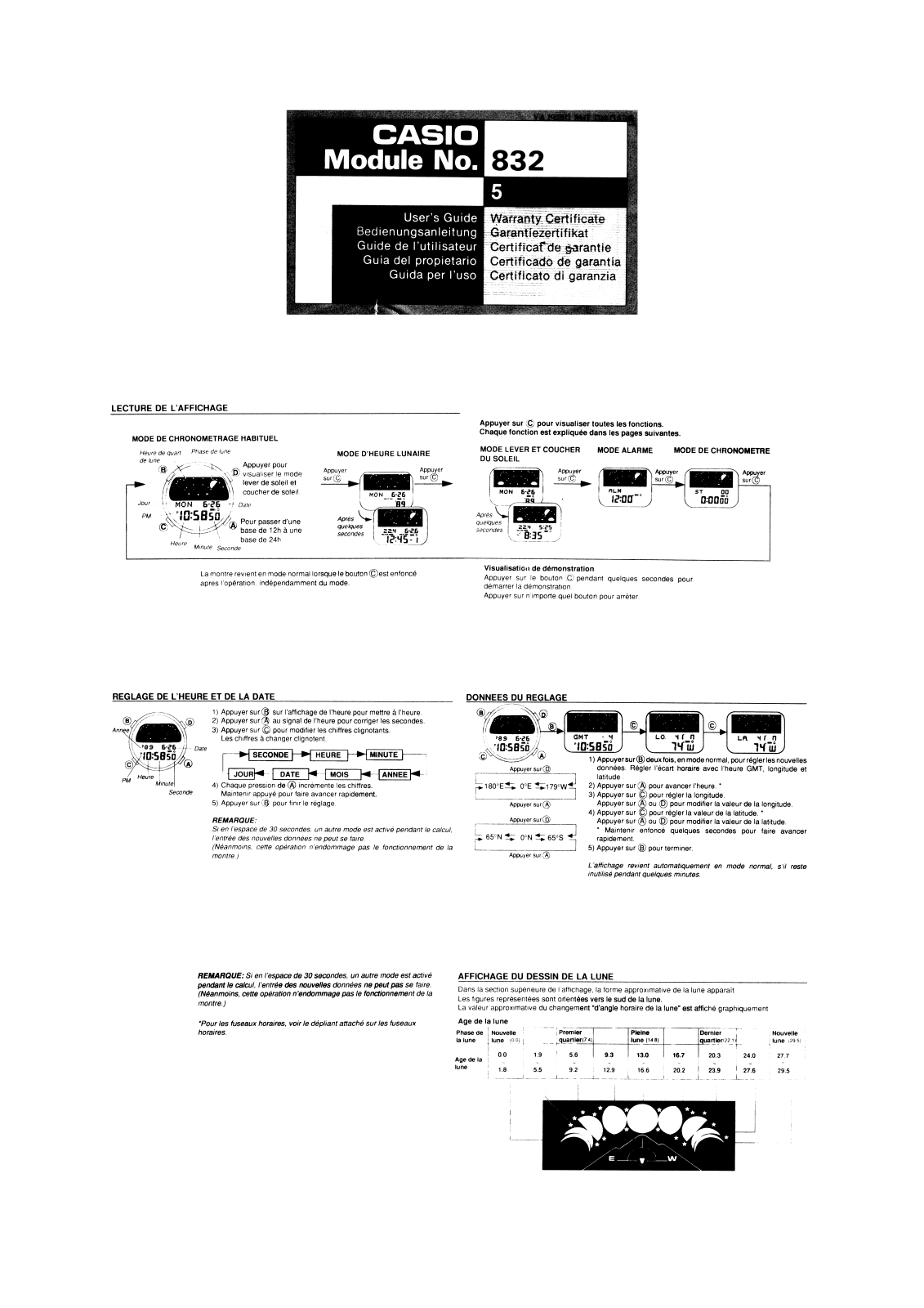 Casio 832 User Manual