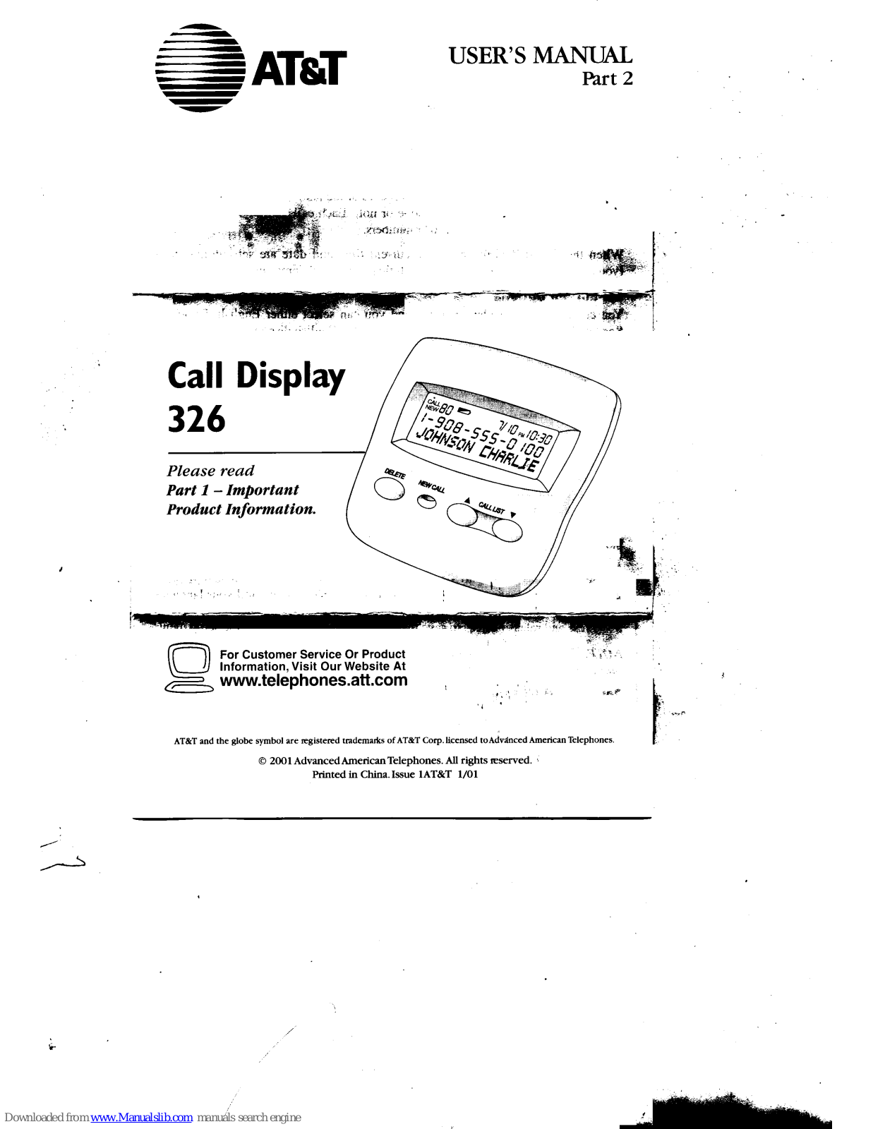 AT&T 326 User Manual