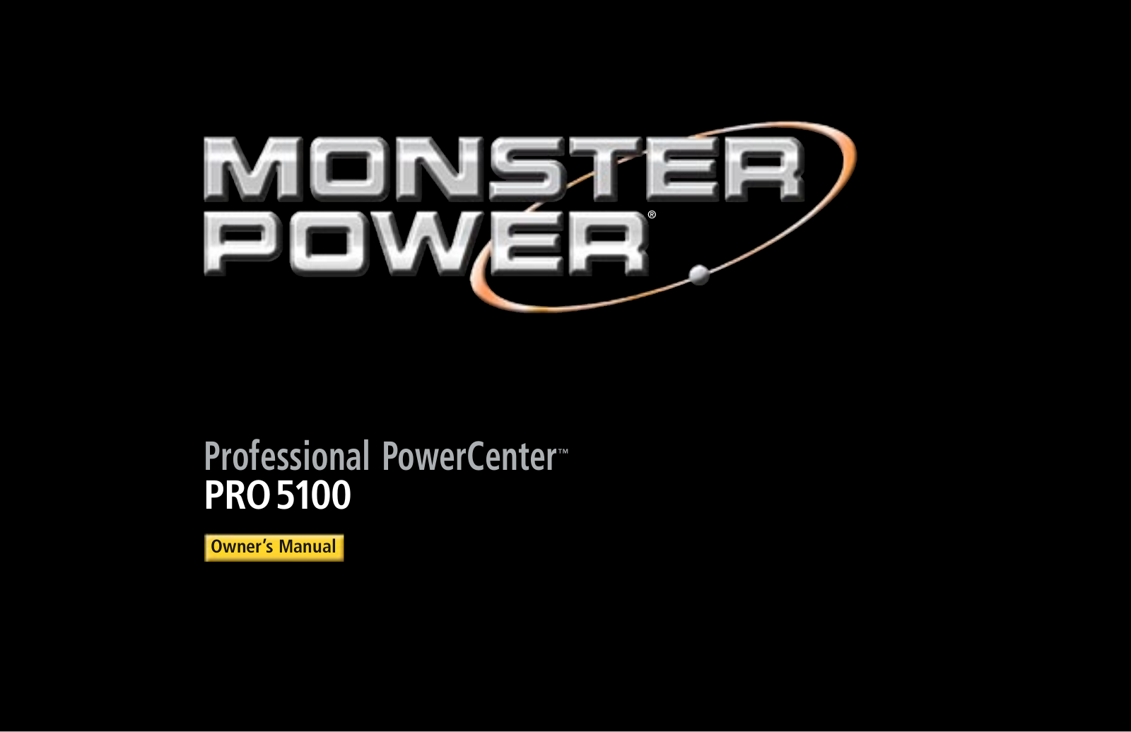 Monster Cable PRO 5100 User Manual