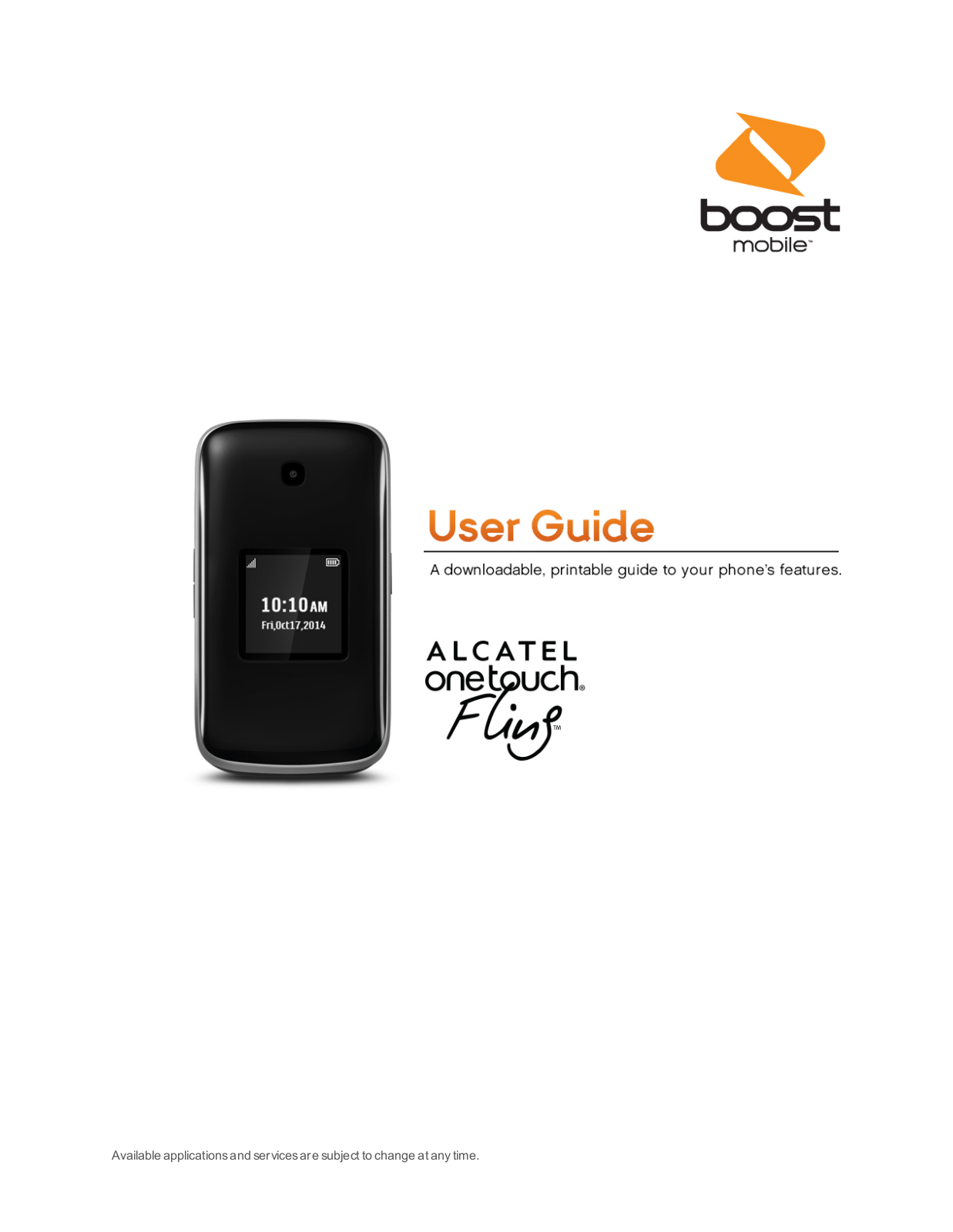 Alcatel Onetouch Fling User Manual