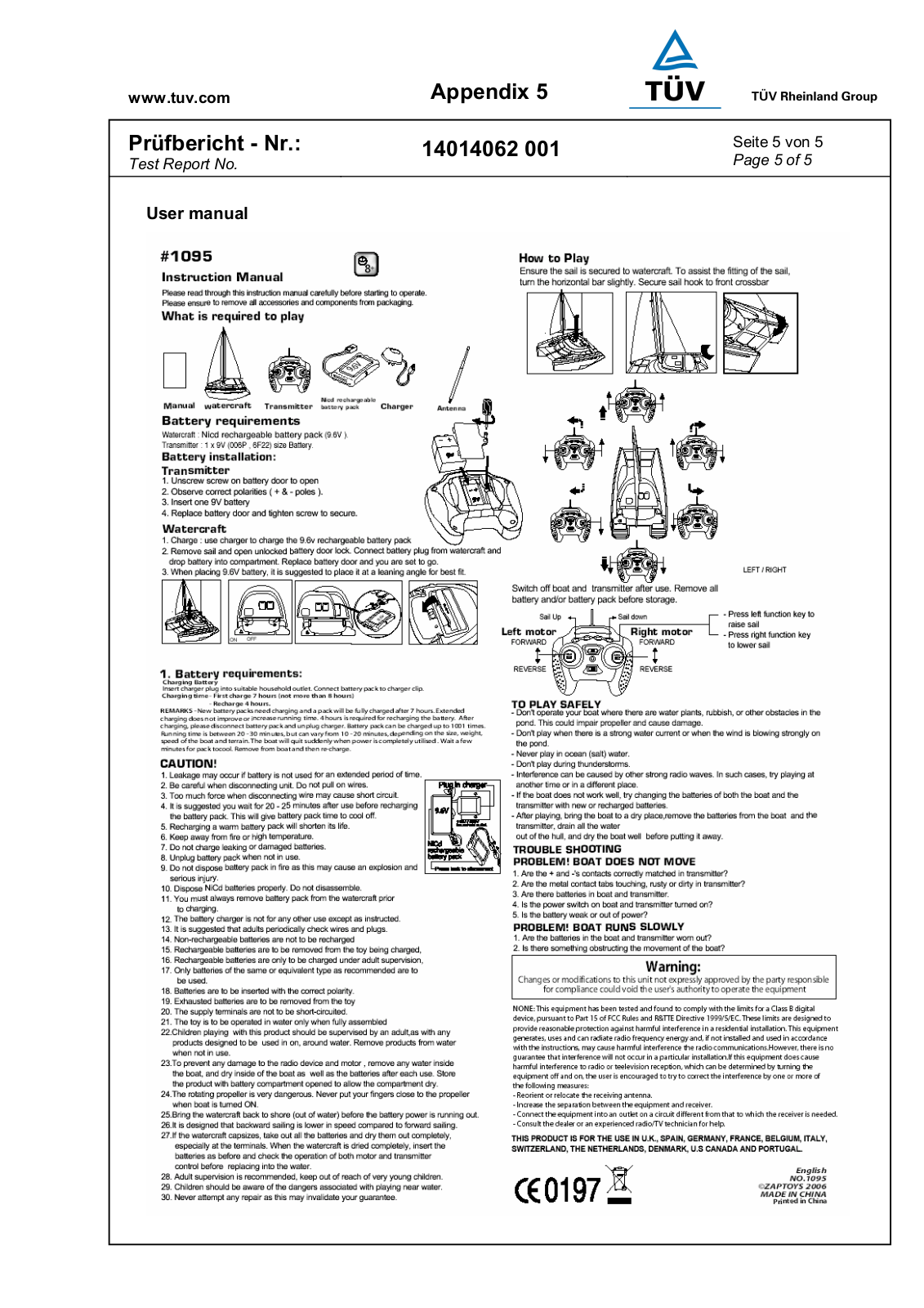 Zaptoys 1095SA 27 User Manual