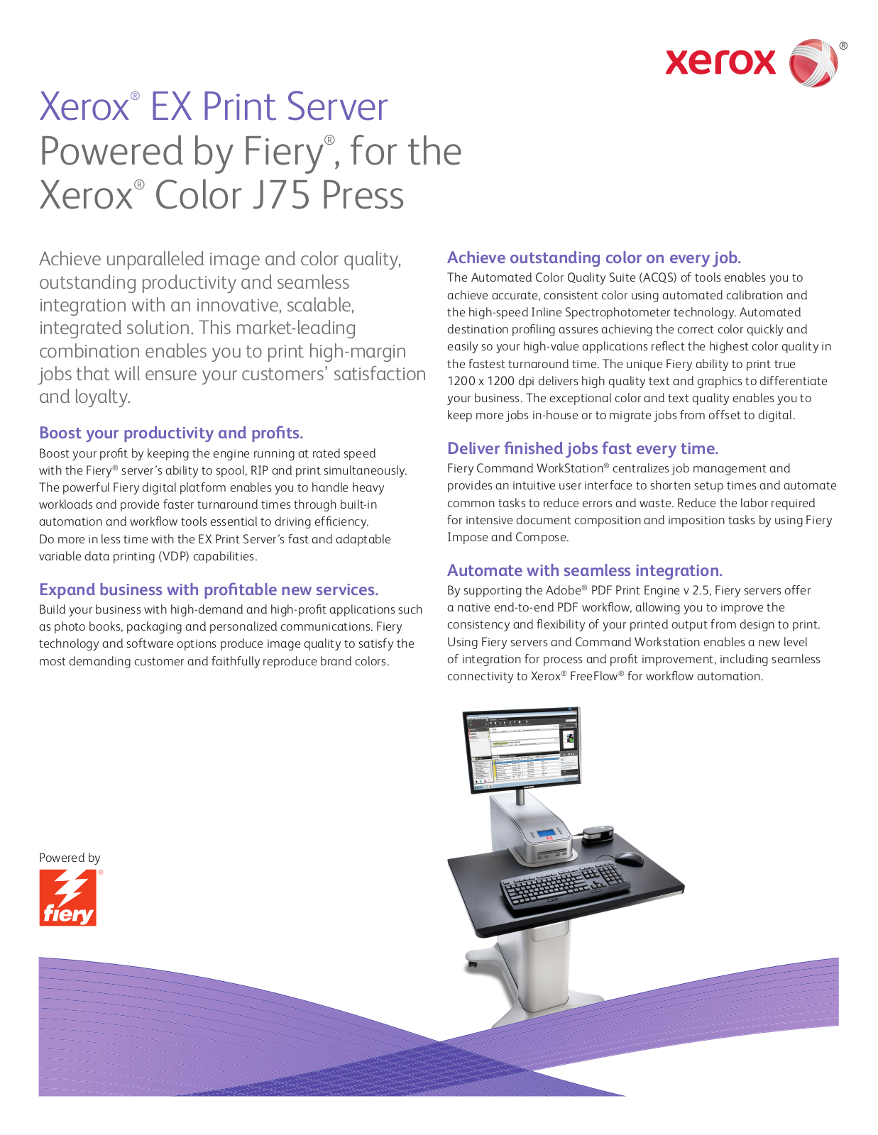 Xerox Color J75 Press Specifications