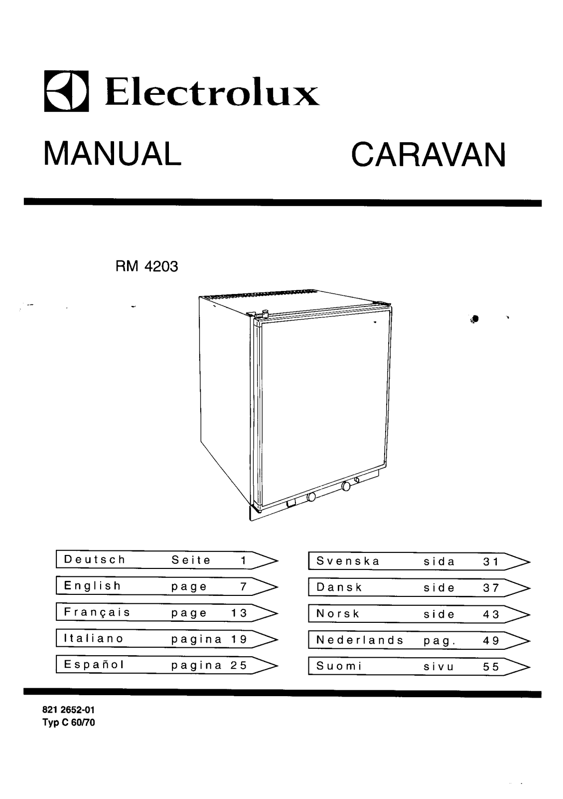 AEG RM4203 User Manual