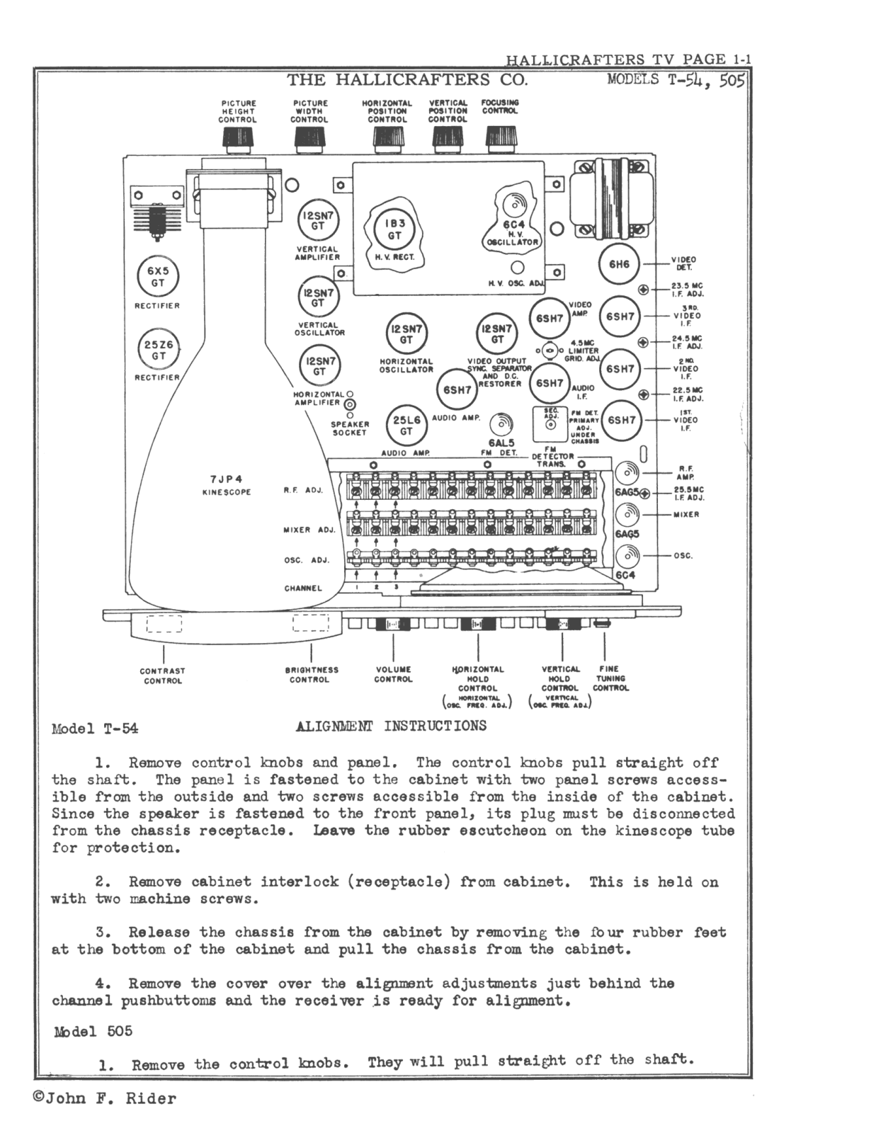 Hallicrafters t54 schematic