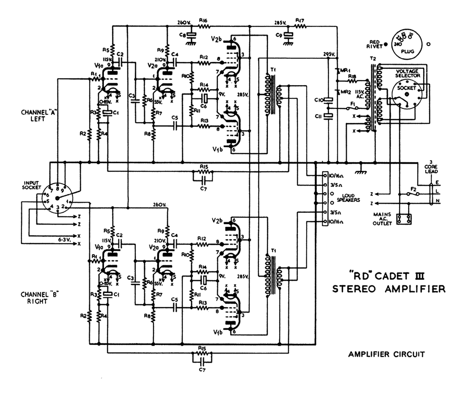 Rogers Cadet-III Schematic