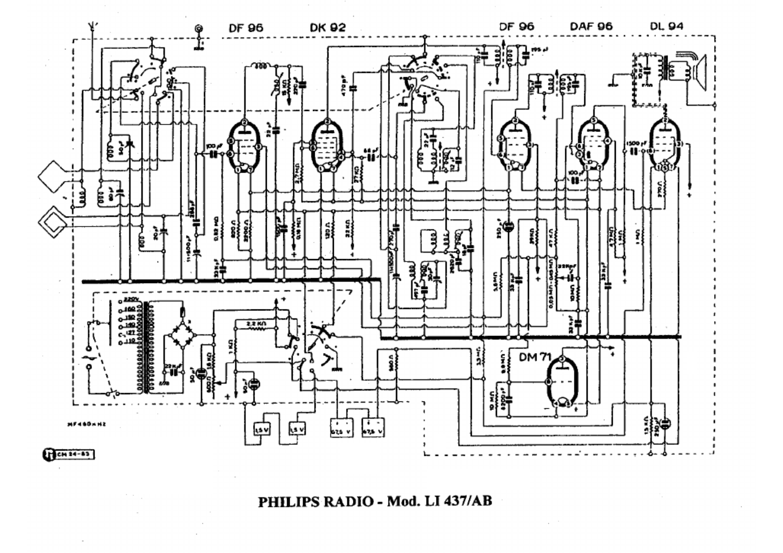 Philips li437 schematic