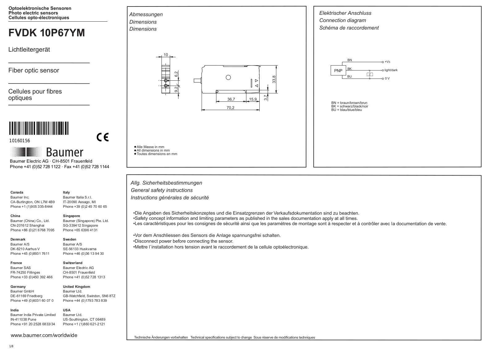 Baumer FVDK 10P67YM User Manual - ManualMachine.com