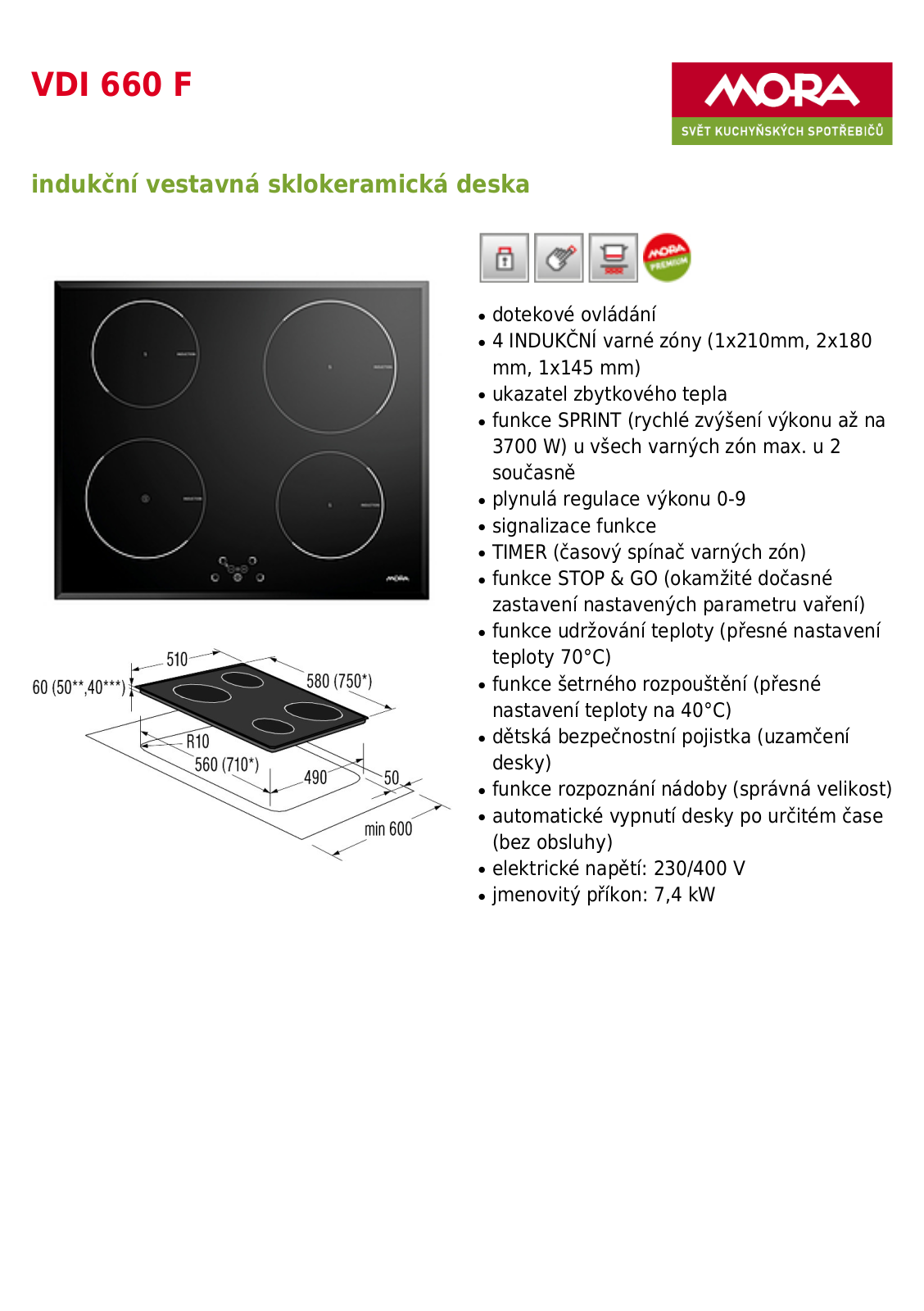 Mora VDI 660 F User Manual