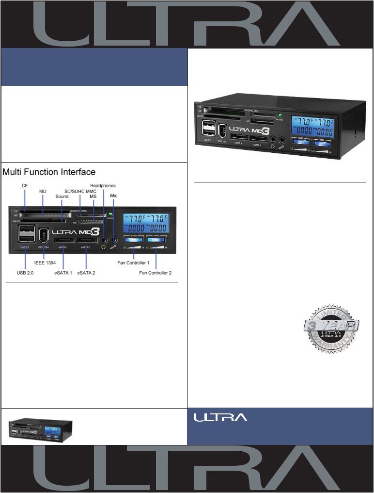 Ultra Products MD3 User Manual