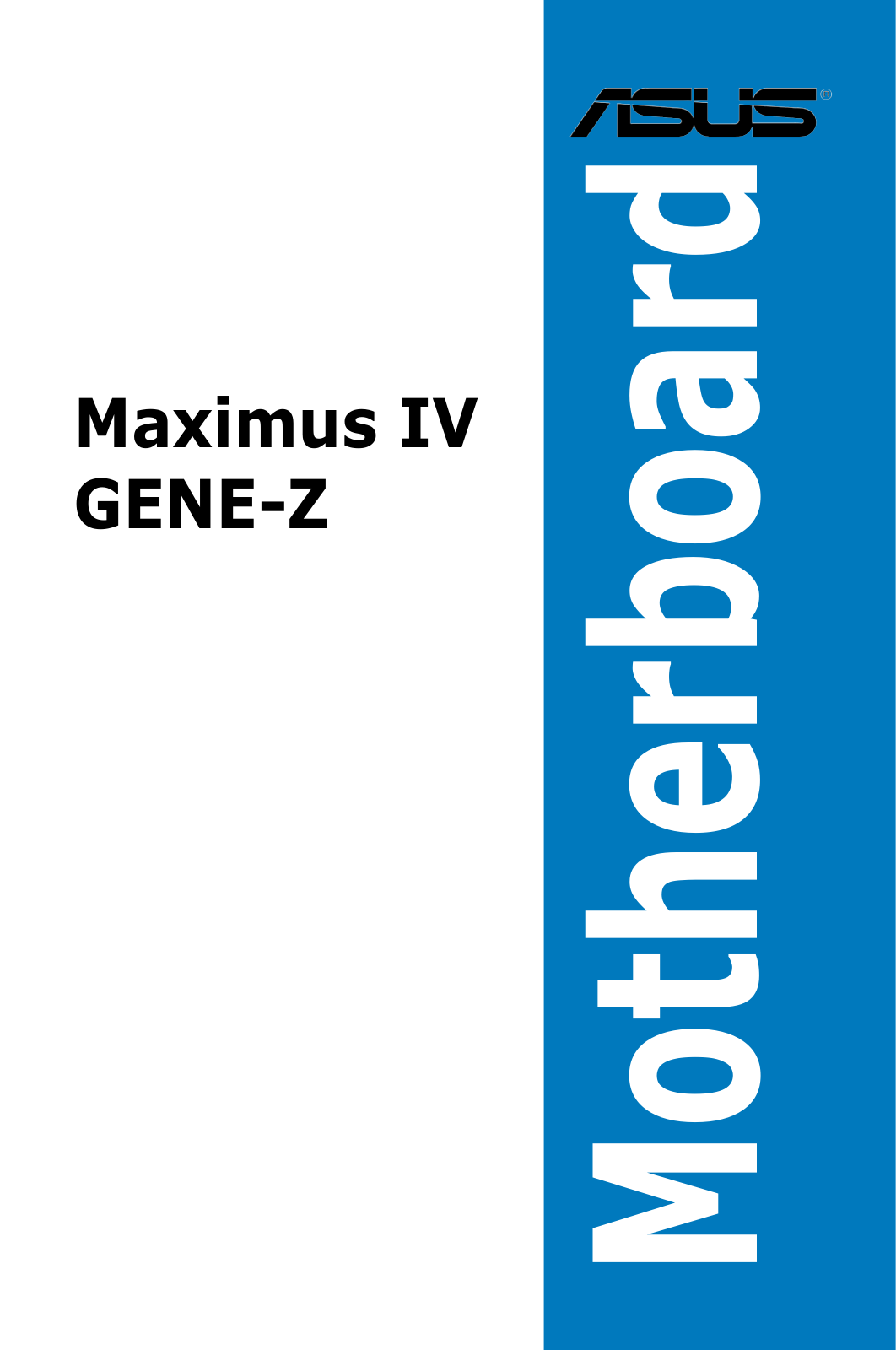 Asus Maximus IV GENE-Z User Manual