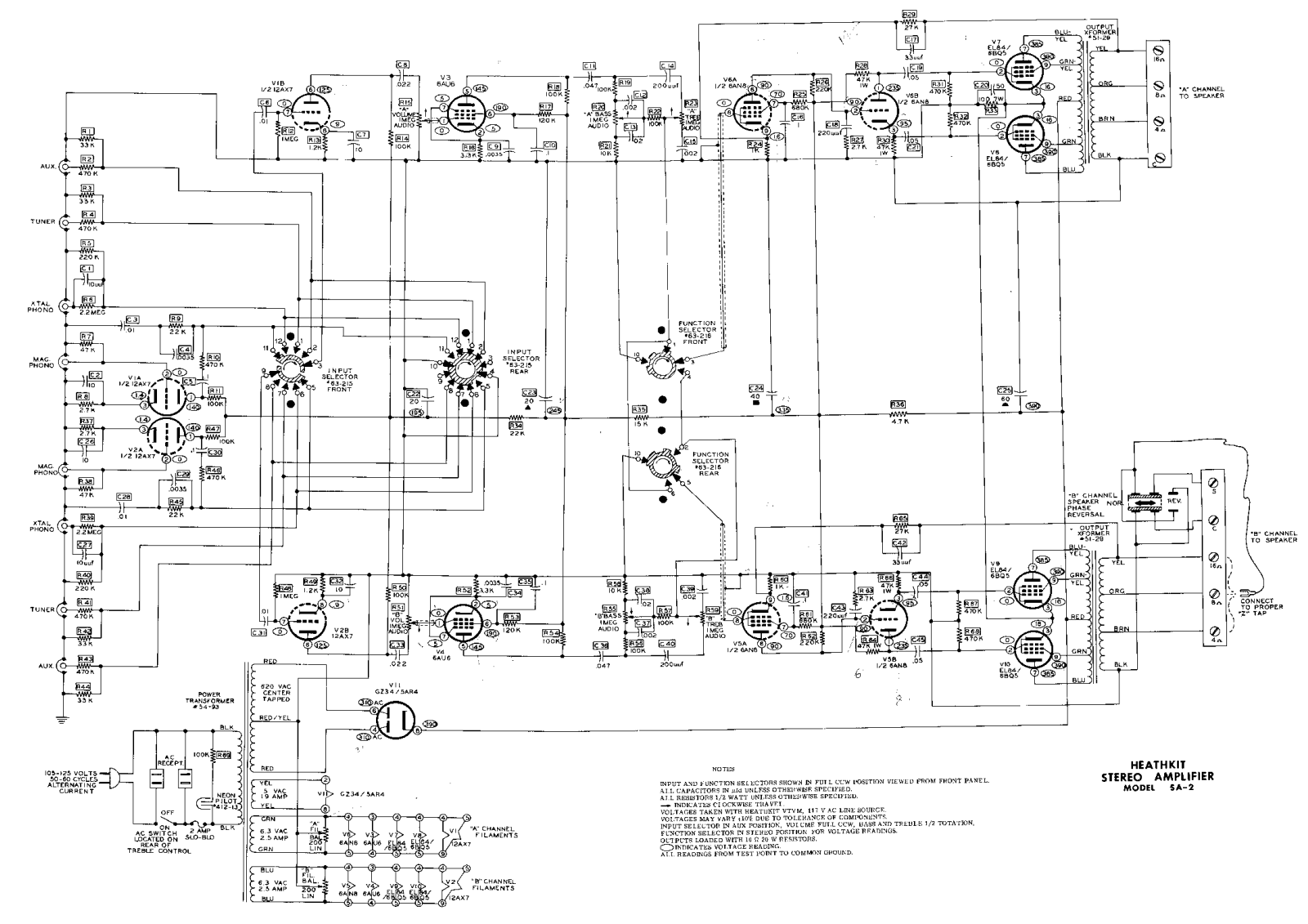 Heathkit sa 2 schematic